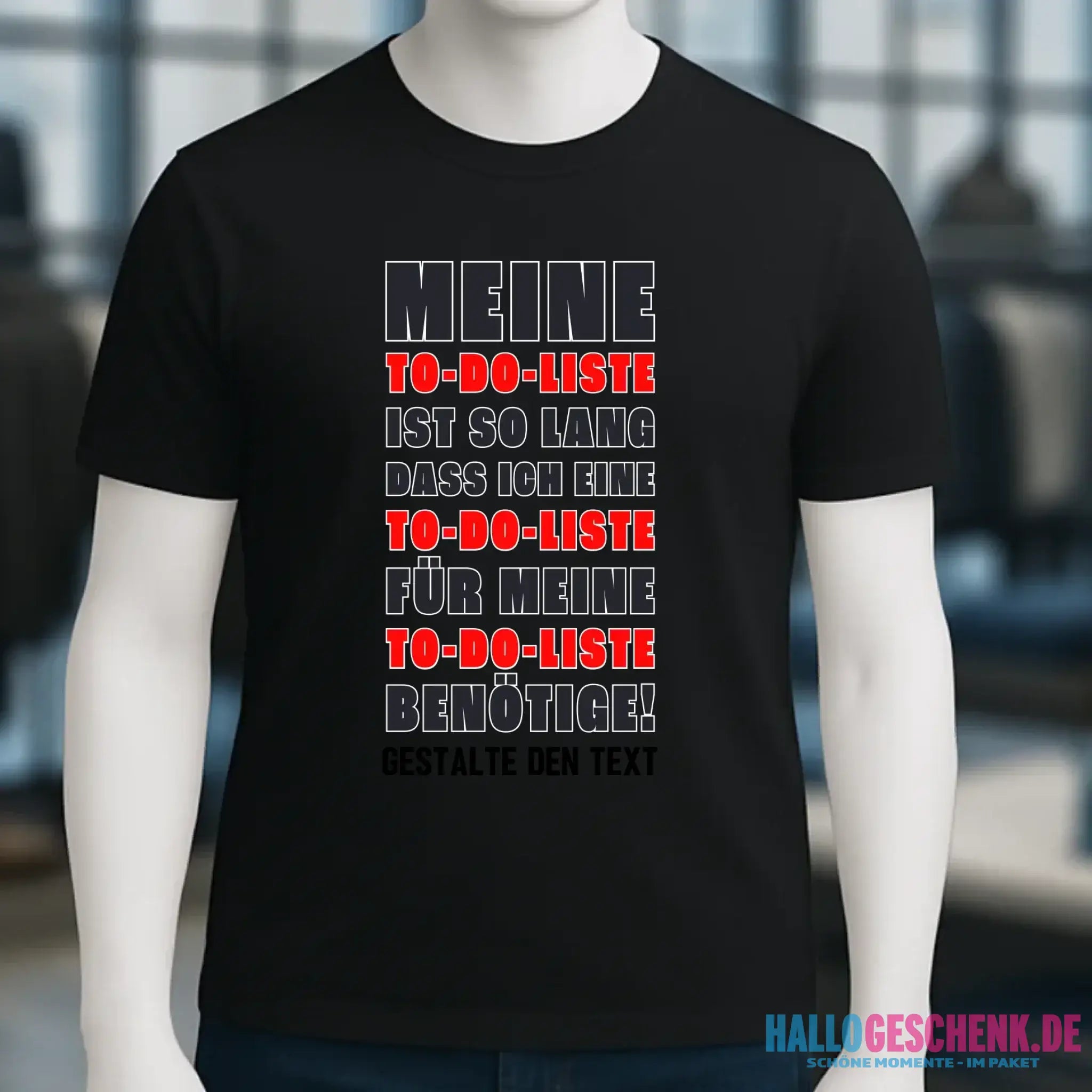 TO DO LISTE • Unisex Premium T-Shirt XS-5XL aus Bio-Baumwolle für Damen & Herren • Exklusivdesign • personalisiert