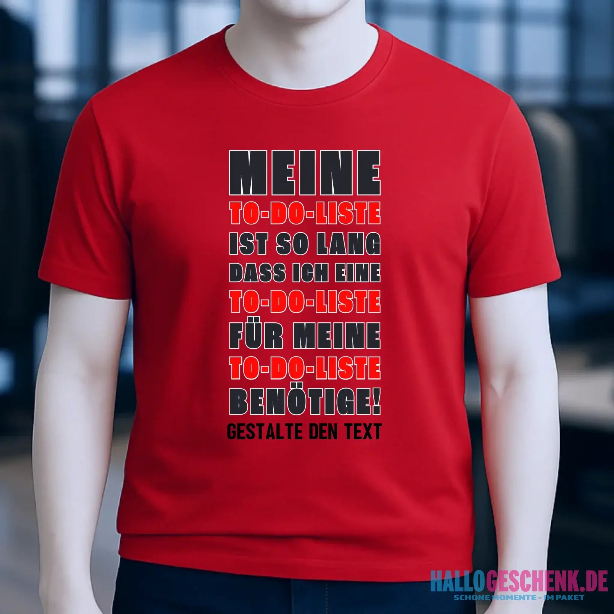 TO DO LISTE • Unisex Premium T-Shirt XS-5XL aus Bio-Baumwolle für Damen & Herren • Exklusivdesign • personalisiert