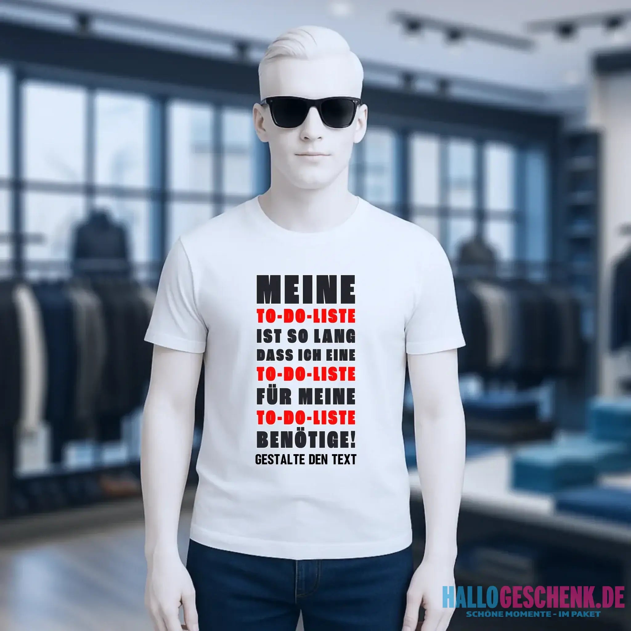 TO DO LISTE • Unisex Premium T-Shirt XS-5XL aus Bio-Baumwolle für Damen & Herren • Exklusivdesign • personalisiert