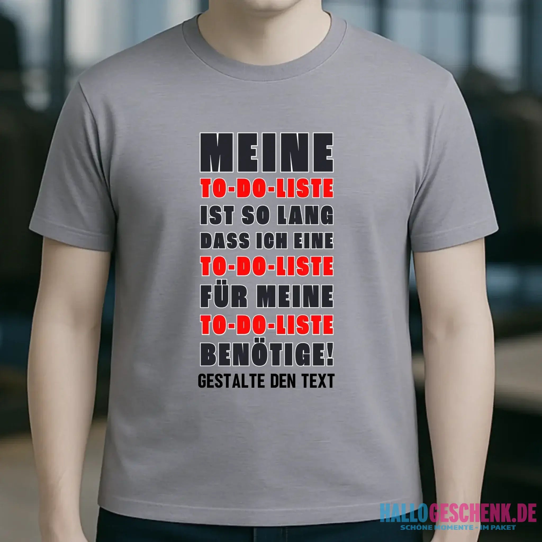 TO DO LISTE • Unisex Premium T-Shirt XS-5XL aus Bio-Baumwolle für Damen & Herren • Exklusivdesign • personalisiert