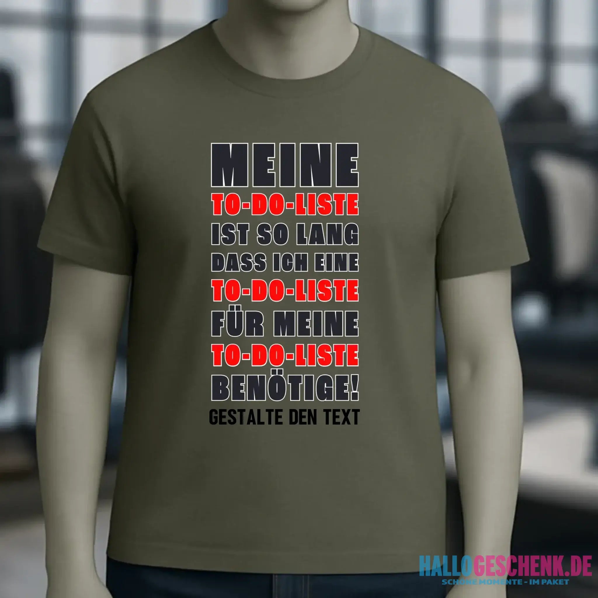 TO DO LISTE • Unisex Premium T-Shirt XS-5XL aus Bio-Baumwolle für Damen & Herren • Exklusivdesign • personalisiert
