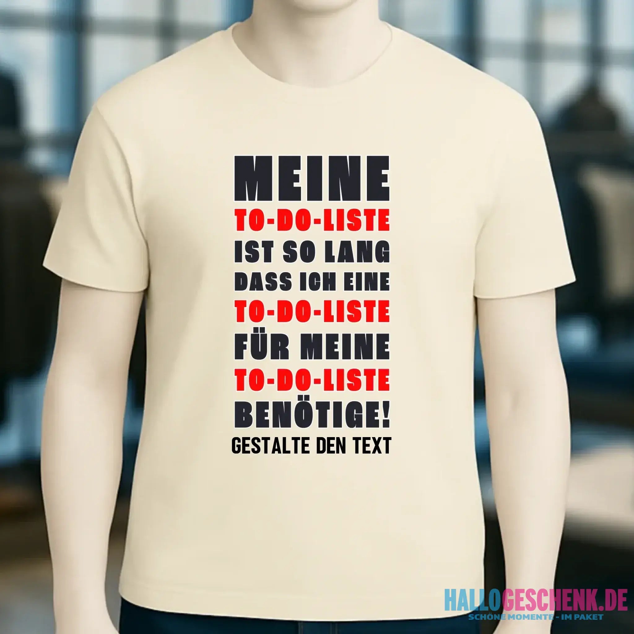 TO DO LISTE • Unisex Premium T-Shirt XS-5XL aus Bio-Baumwolle für Damen & Herren • Exklusivdesign • personalisiert