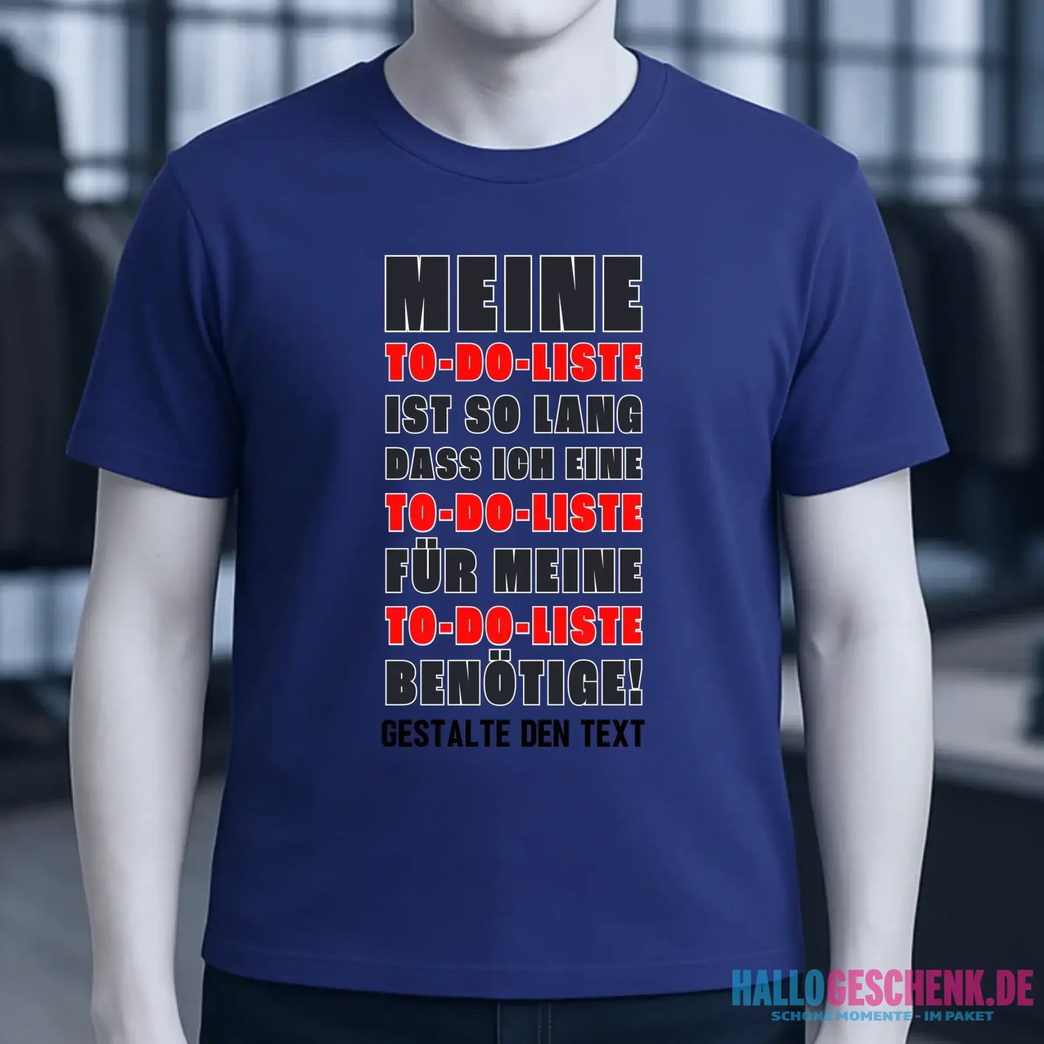 TO DO LISTE • Unisex Premium T-Shirt XS-5XL aus Bio-Baumwolle für Damen & Herren • Exklusivdesign • personalisiert