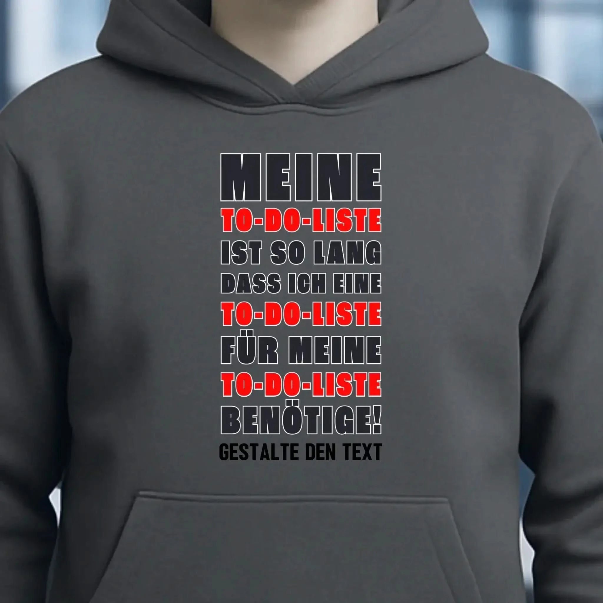 TO DO LISTE • Universum • Unisex Premium Hoodie XS-5XL aus Bio-Baumwolle für Damen & Herren • Exklusivdesign • personalisiert