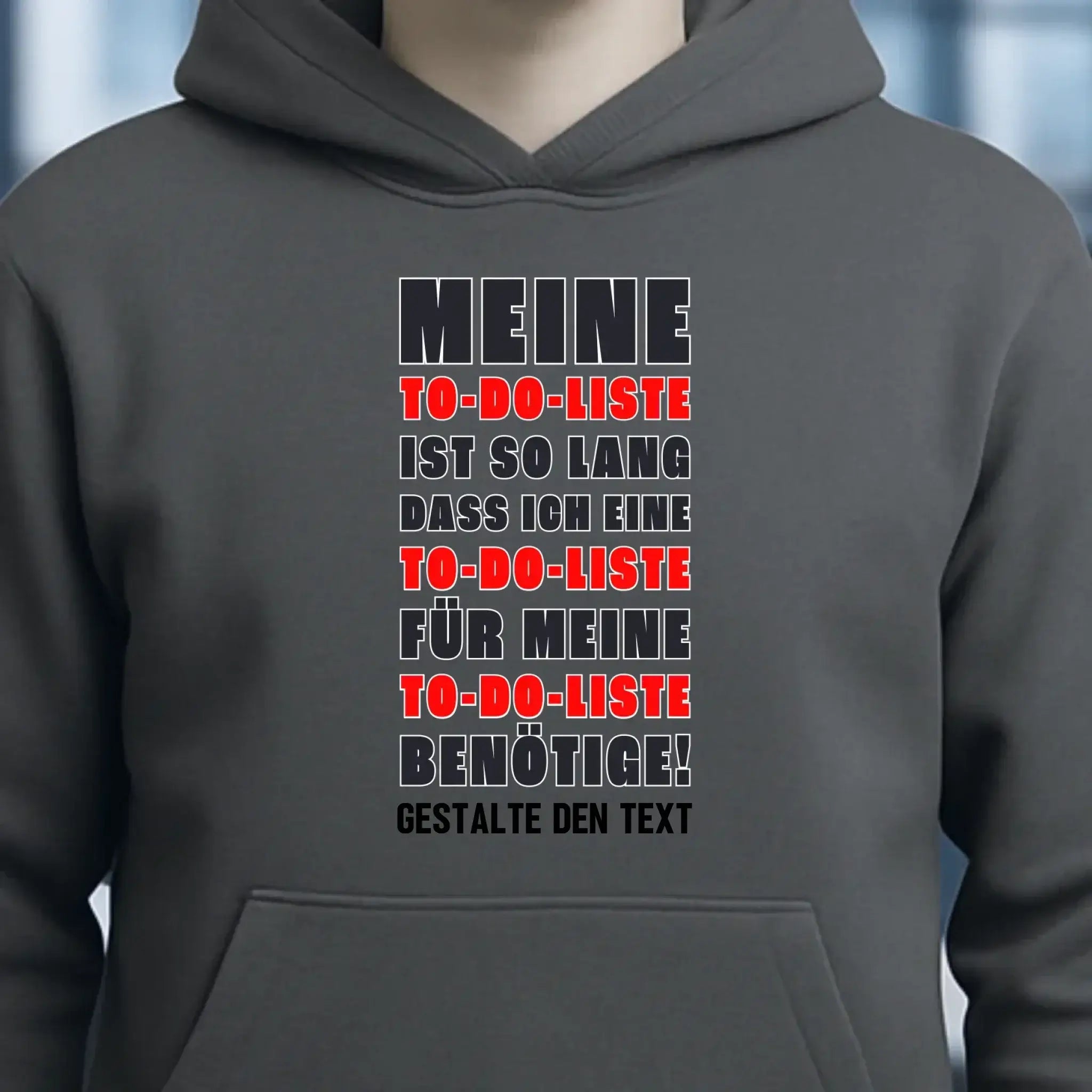 TO DO LISTE • Universum • Unisex Premium Hoodie XS-5XL aus Bio-Baumwolle für Damen & Herren • Exklusivdesign • personalisiert