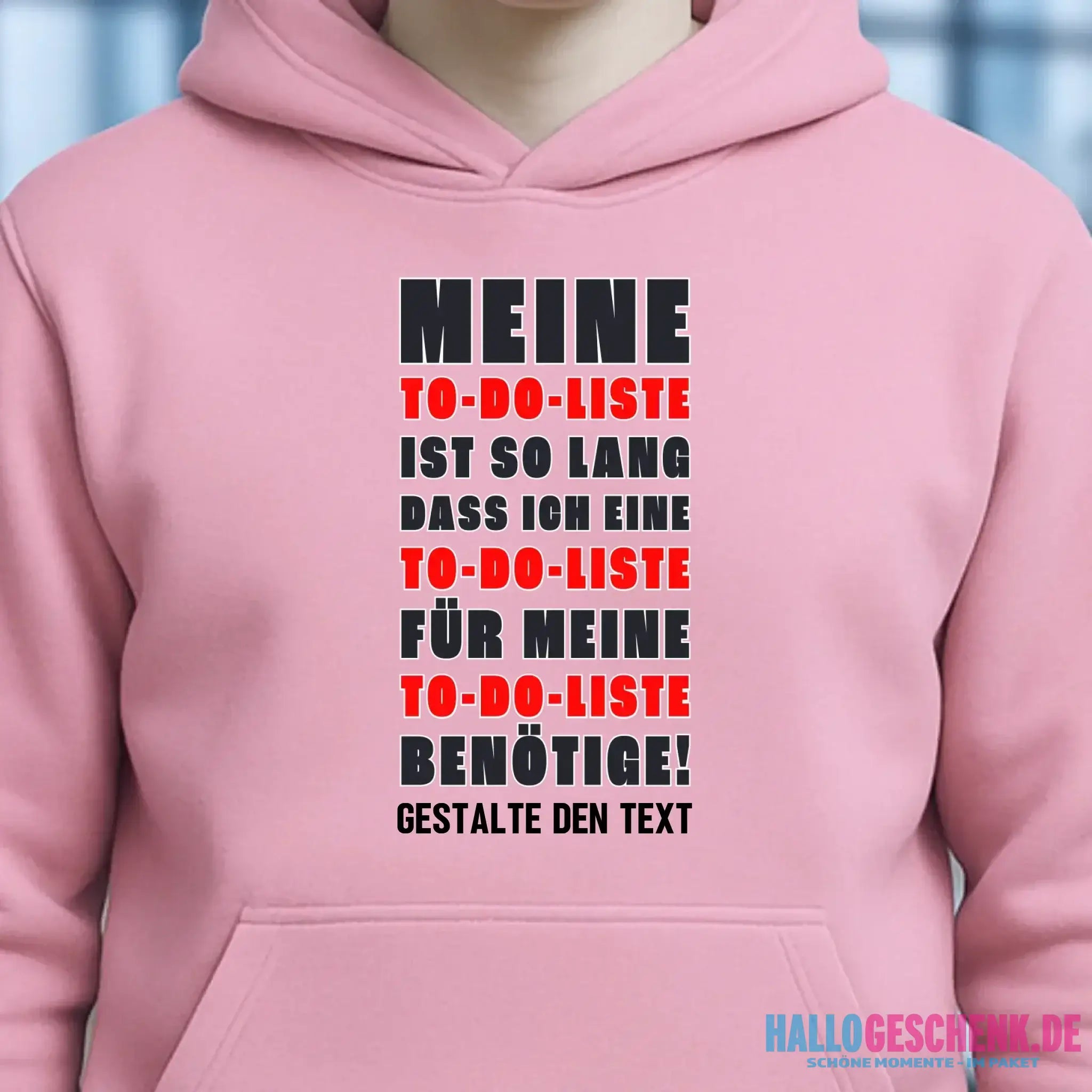 TO DO LISTE • Universum • Unisex Premium Hoodie XS-5XL aus Bio-Baumwolle für Damen & Herren • Exklusivdesign • personalisiert