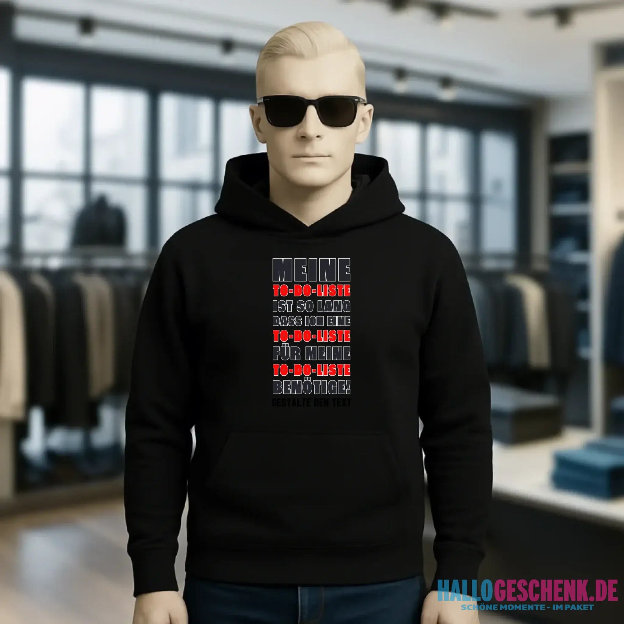 TO DO LISTE • Universum • Unisex Premium Hoodie XS-5XL aus Bio-Baumwolle für Damen & Herren • Exklusivdesign • personalisiert