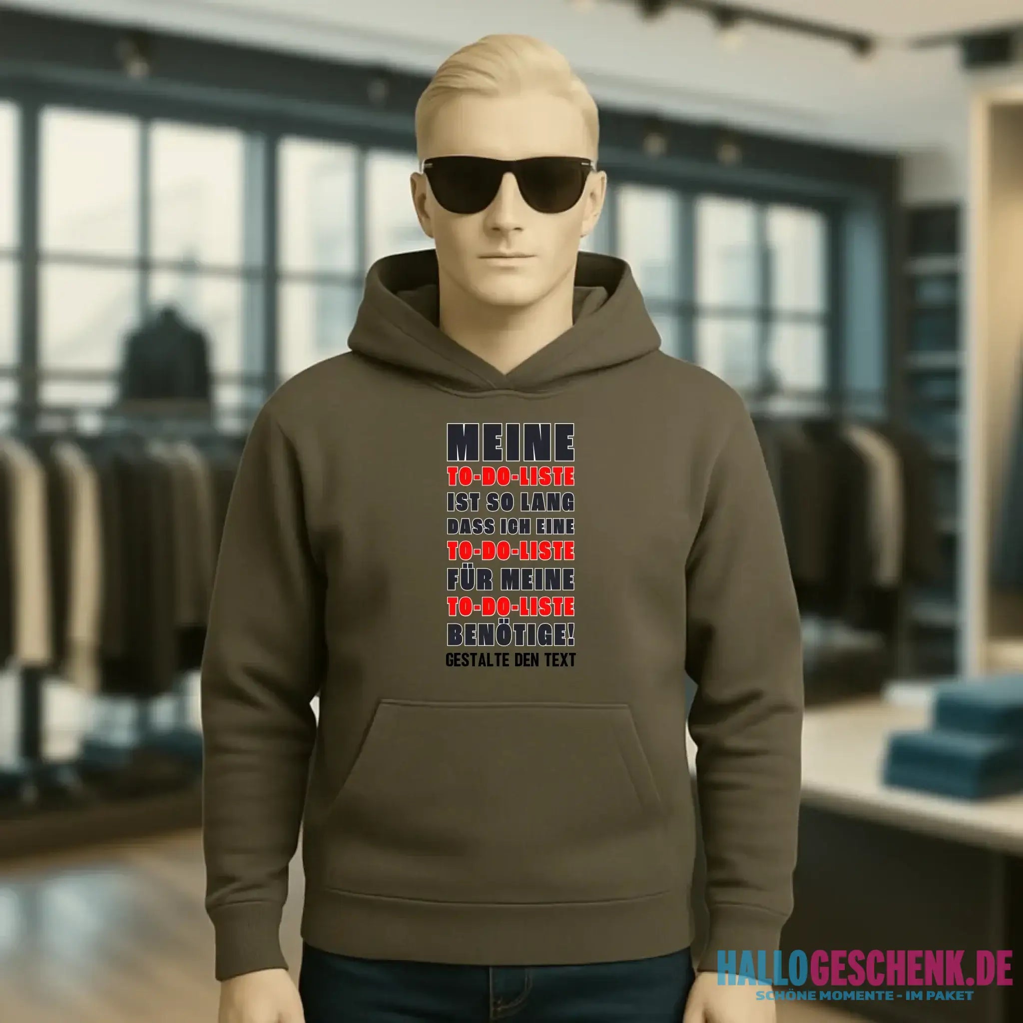 TO DO LISTE • Universum • Unisex Premium Hoodie XS-5XL aus Bio-Baumwolle für Damen & Herren • Exklusivdesign • personalisiert