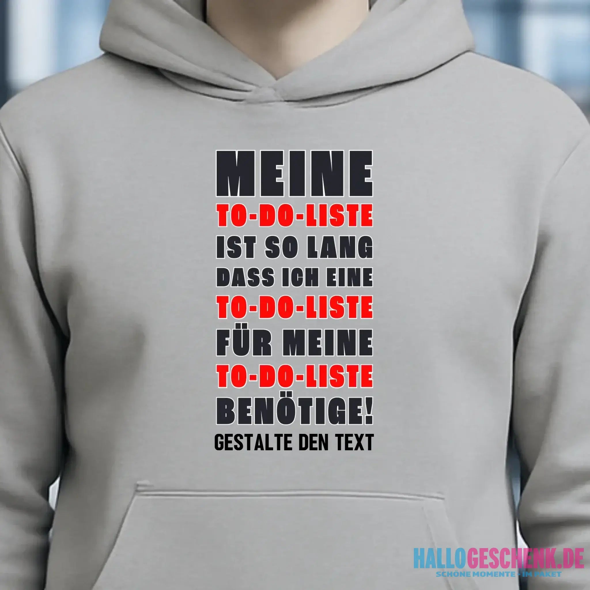 TO DO LISTE • Universum • Unisex Premium Hoodie XS-5XL aus Bio-Baumwolle für Damen & Herren • Exklusivdesign • personalisiert