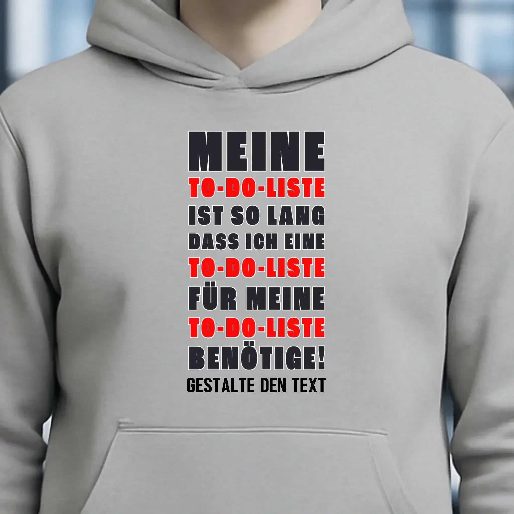 TO DO LISTE • Universum • Unisex Premium Hoodie XS-5XL aus Bio-Baumwolle für Damen & Herren • Exklusivdesign • personalisiert