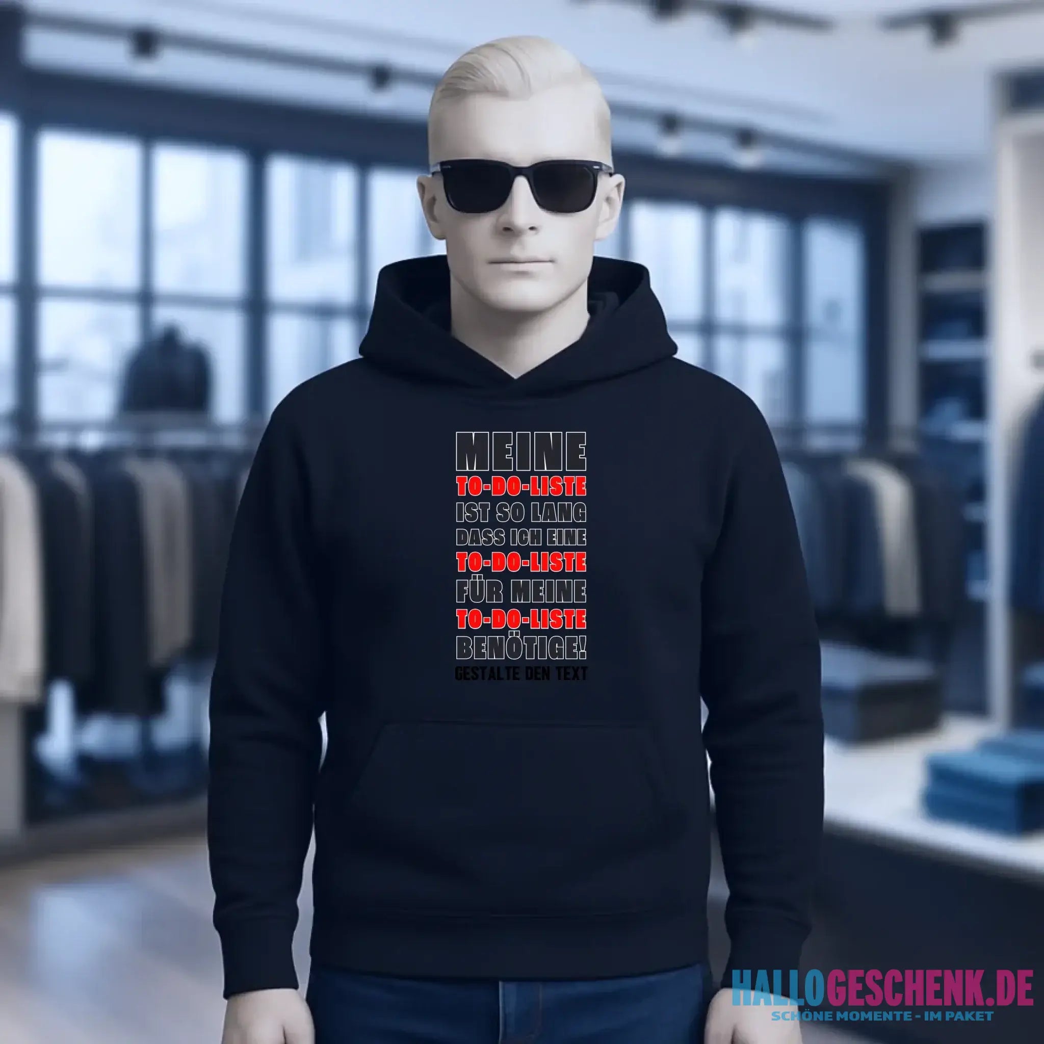 TO DO LISTE • Universum • Unisex Premium Hoodie XS-5XL aus Bio-Baumwolle für Damen & Herren • Exklusivdesign • personalisiert