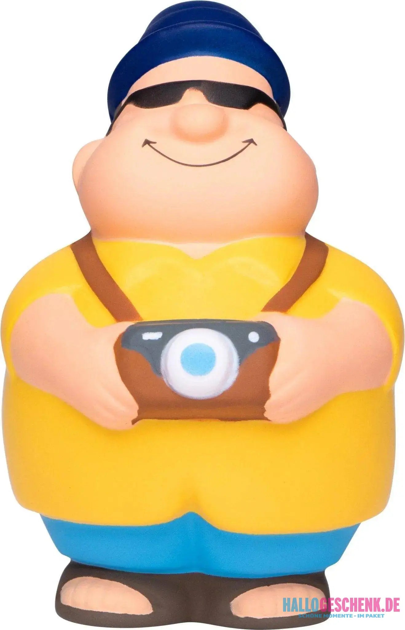 Touri Bert mit Fotokamera Anti-Stress-Quetsch-Figur