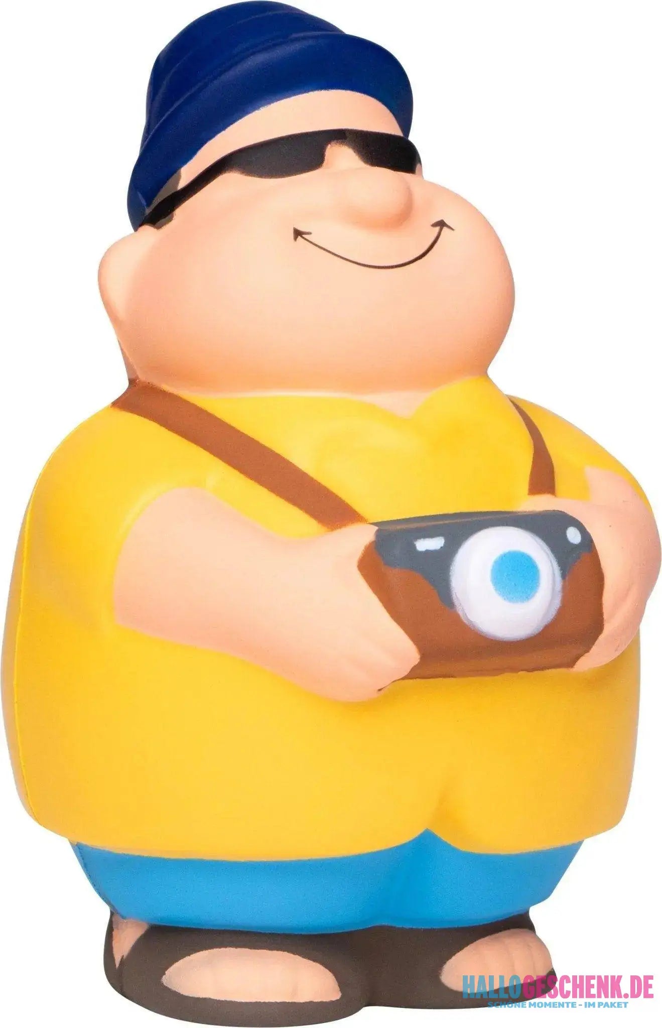 Touri Bert mit Fotokamera Anti-Stress-Quetsch-Figur