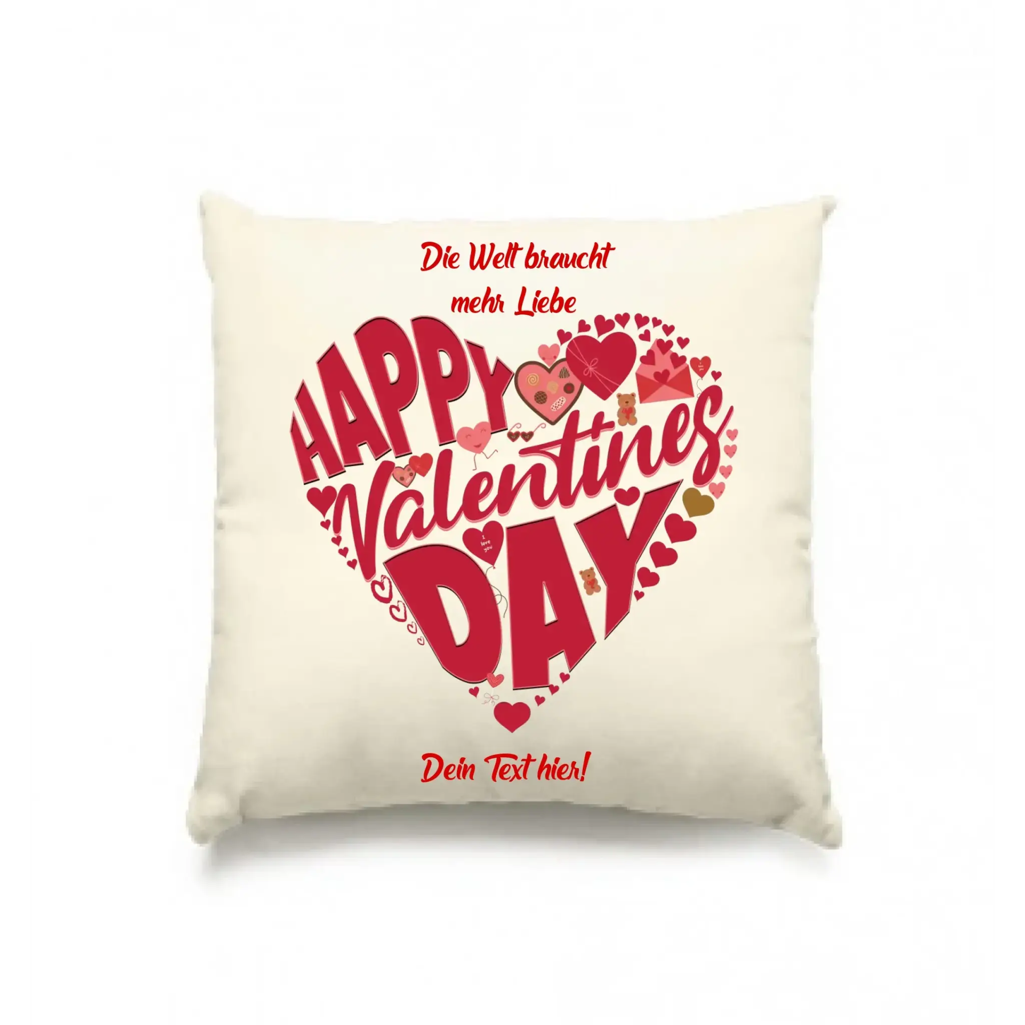 Valentinstag • Herz • Valentinstag • Kissen 40x40 cm • personalisiert