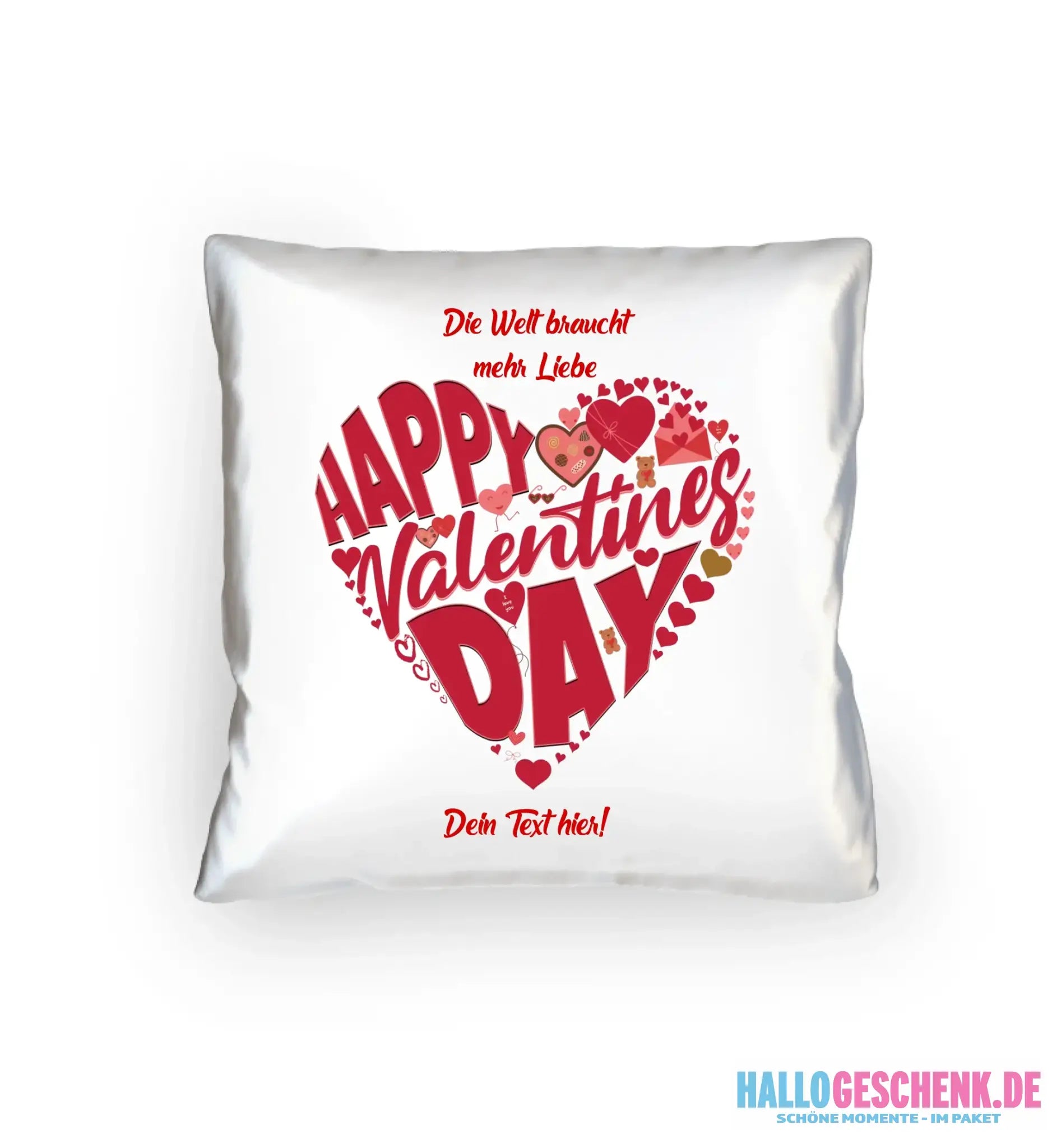 Valentinstag • Herz • Valentinstag • Kissen 40x40 cm • personalisiert