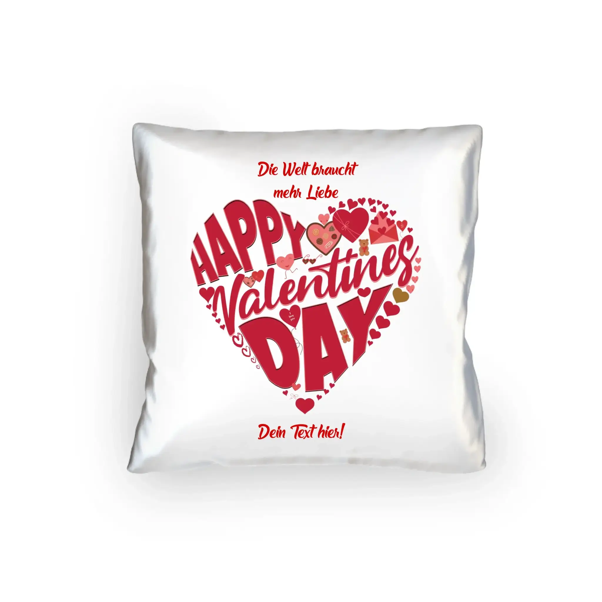 Valentinstag • Herz • Valentinstag • Kissen 40x40 cm • personalisiert