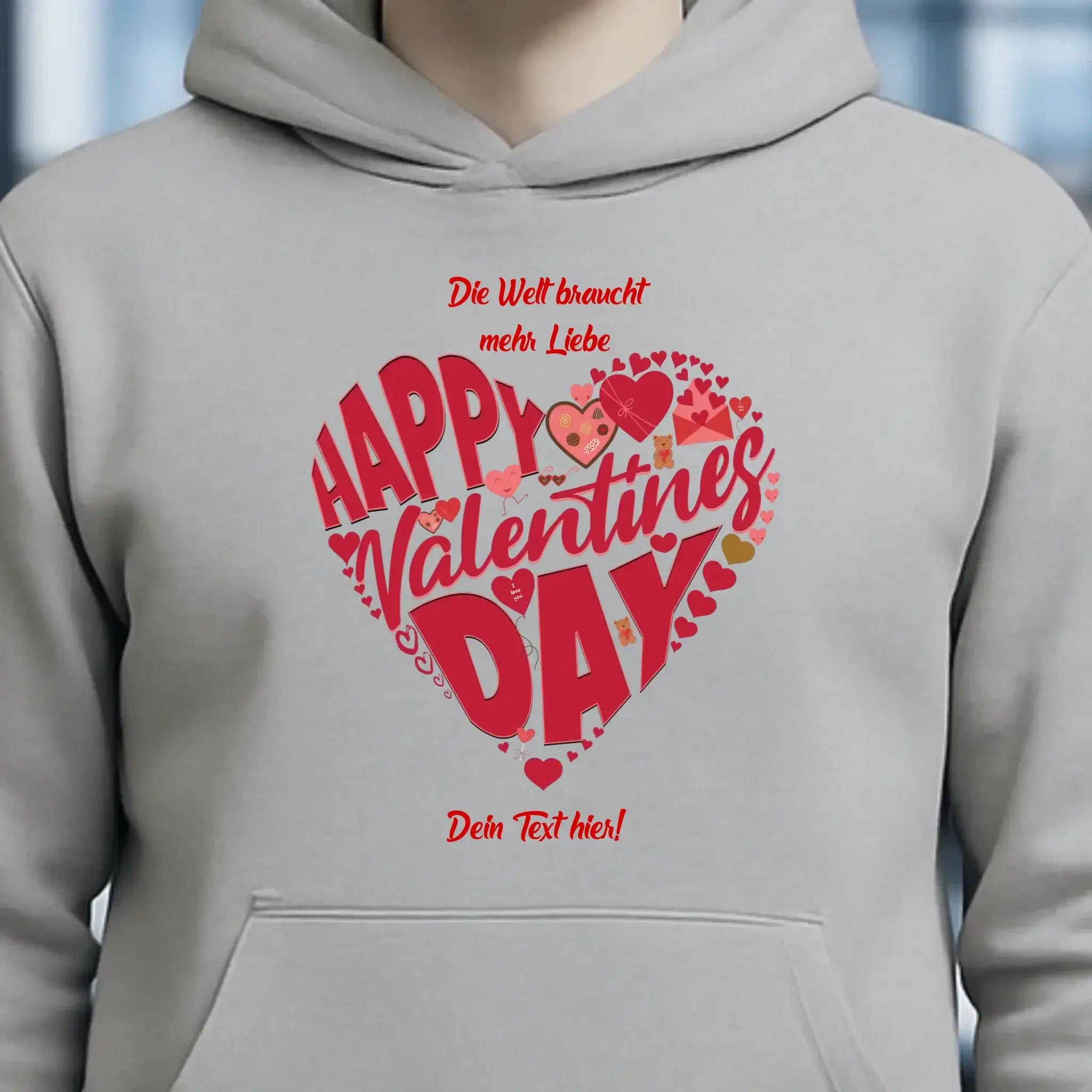 Valentinstag • Herz • Unisex Premium Hoodie XS-5XL aus Bio-Baumwolle für Damen & Herren