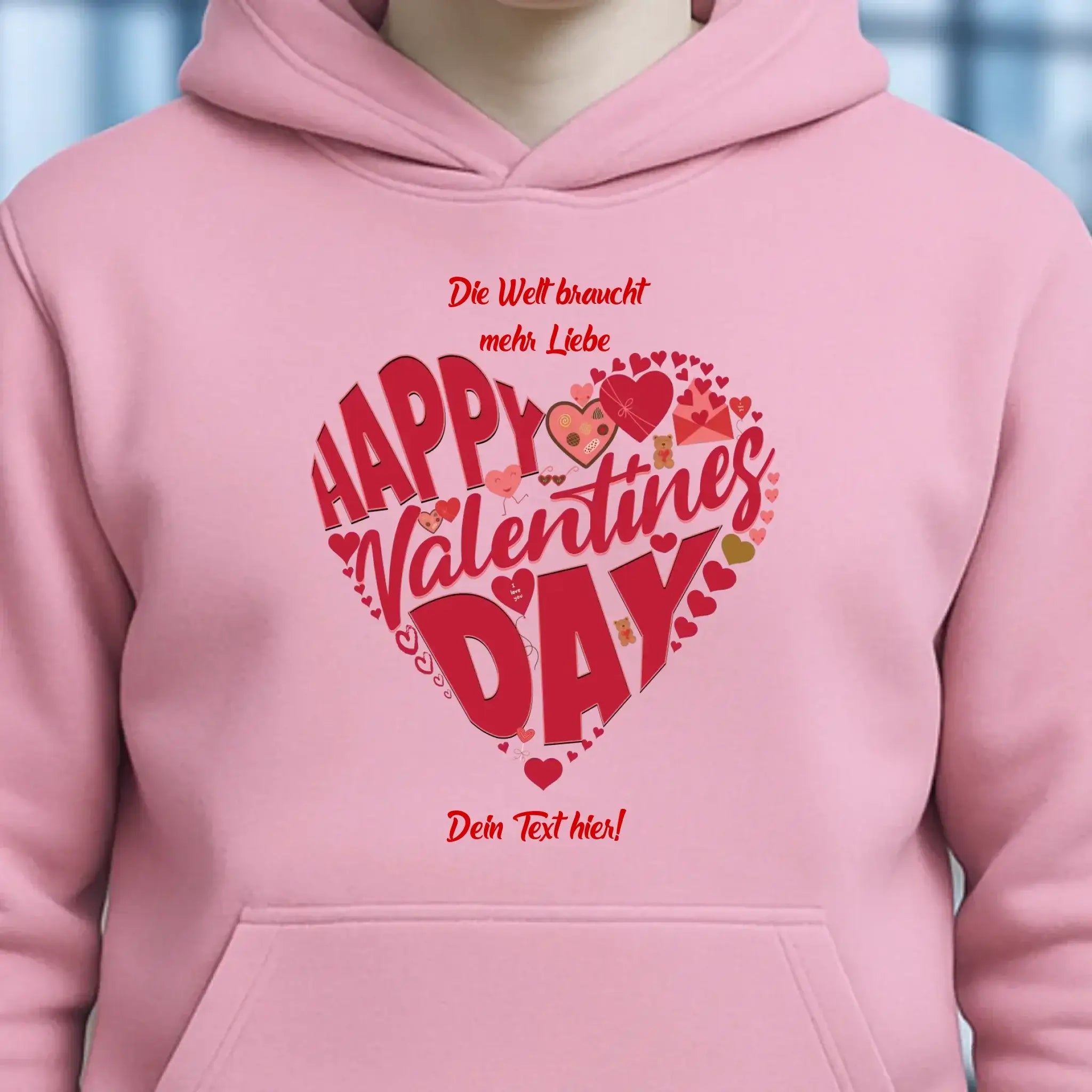 Valentinstag • Herz • Unisex Premium Hoodie XS-5XL aus Bio-Baumwolle für Damen & Herren