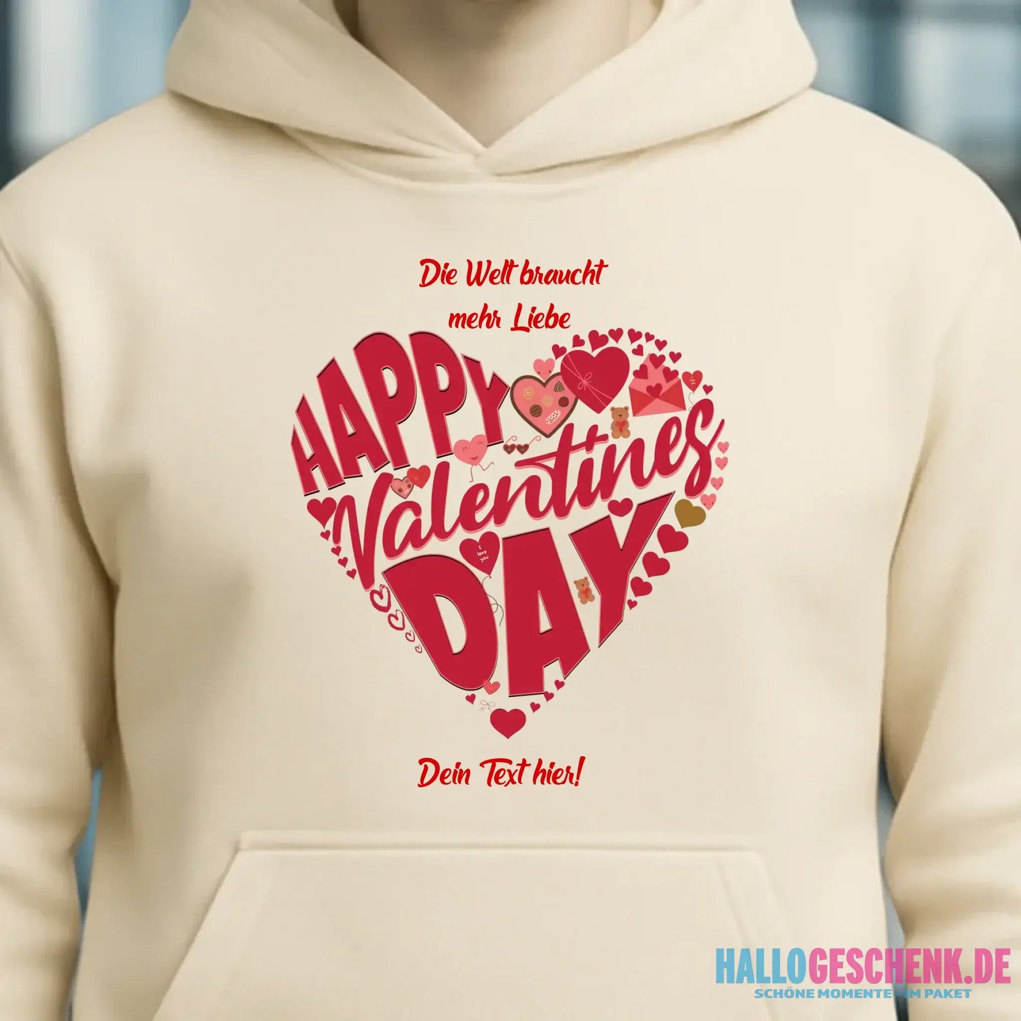 Valentinstag • Herz • Unisex Premium Hoodie XS-5XL aus Bio-Baumwolle für Damen & Herren