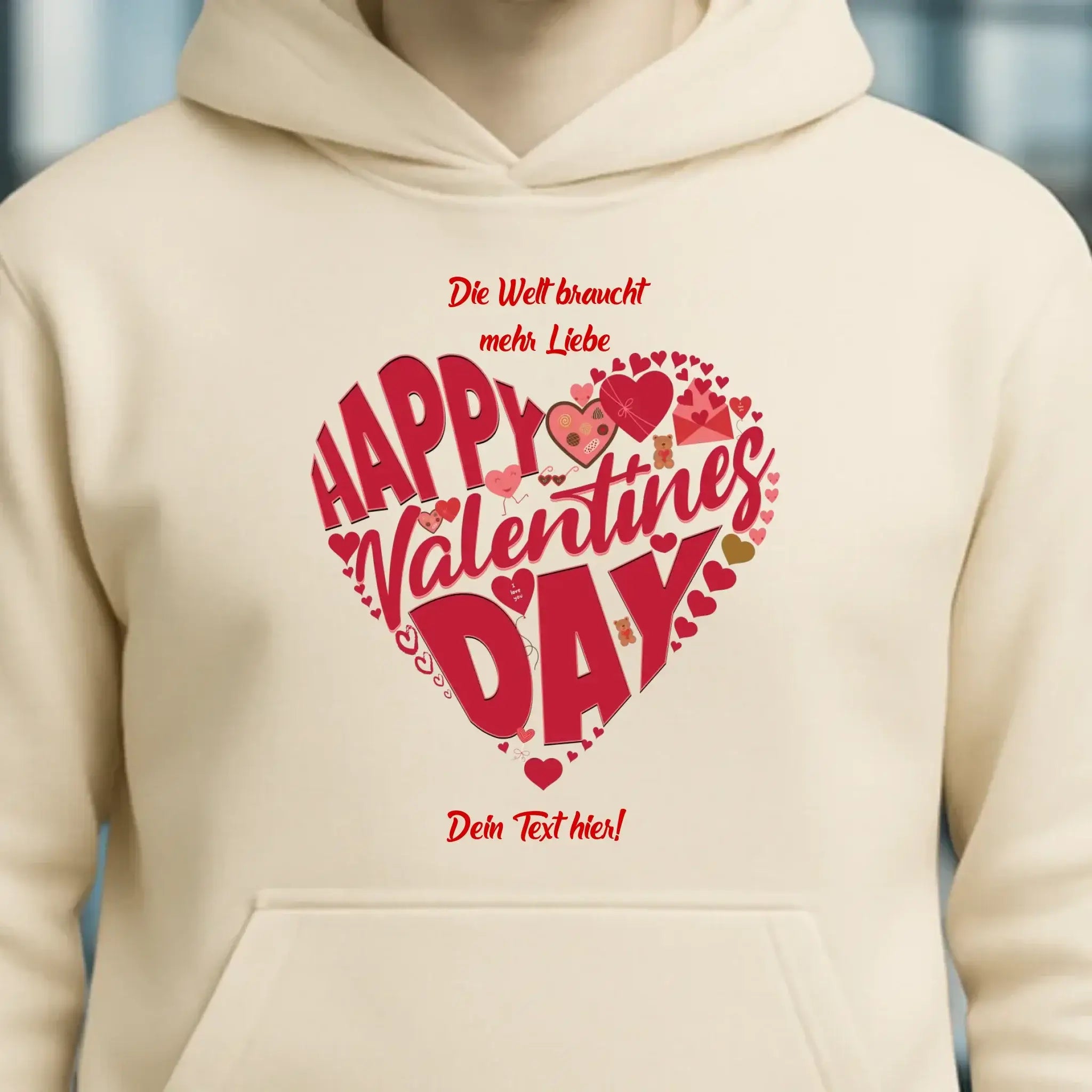 Valentinstag • Herz • Unisex Premium Hoodie XS-5XL aus Bio-Baumwolle für Damen & Herren