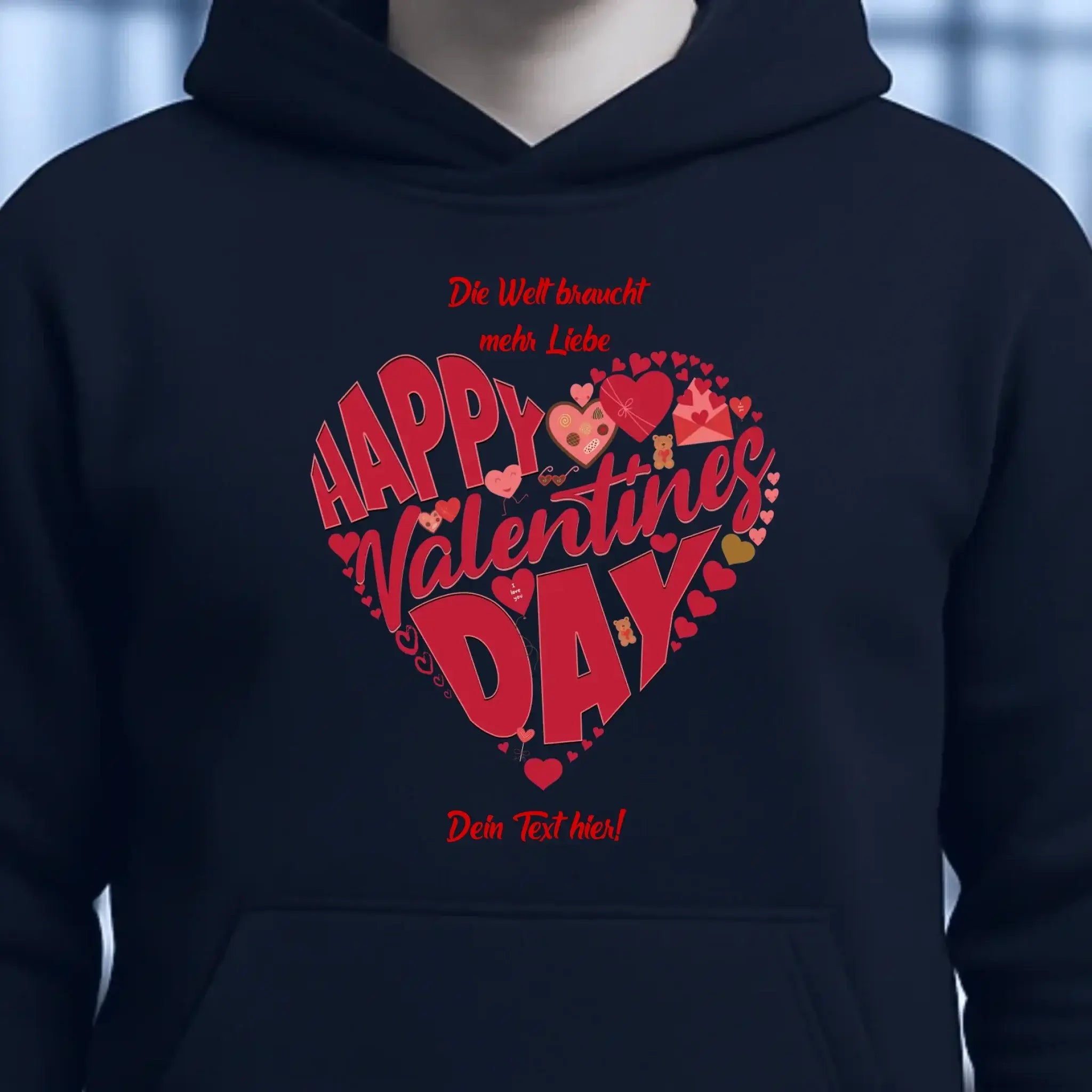 Valentinstag • Herz • Unisex Premium Hoodie XS-5XL aus Bio-Baumwolle für Damen & Herren