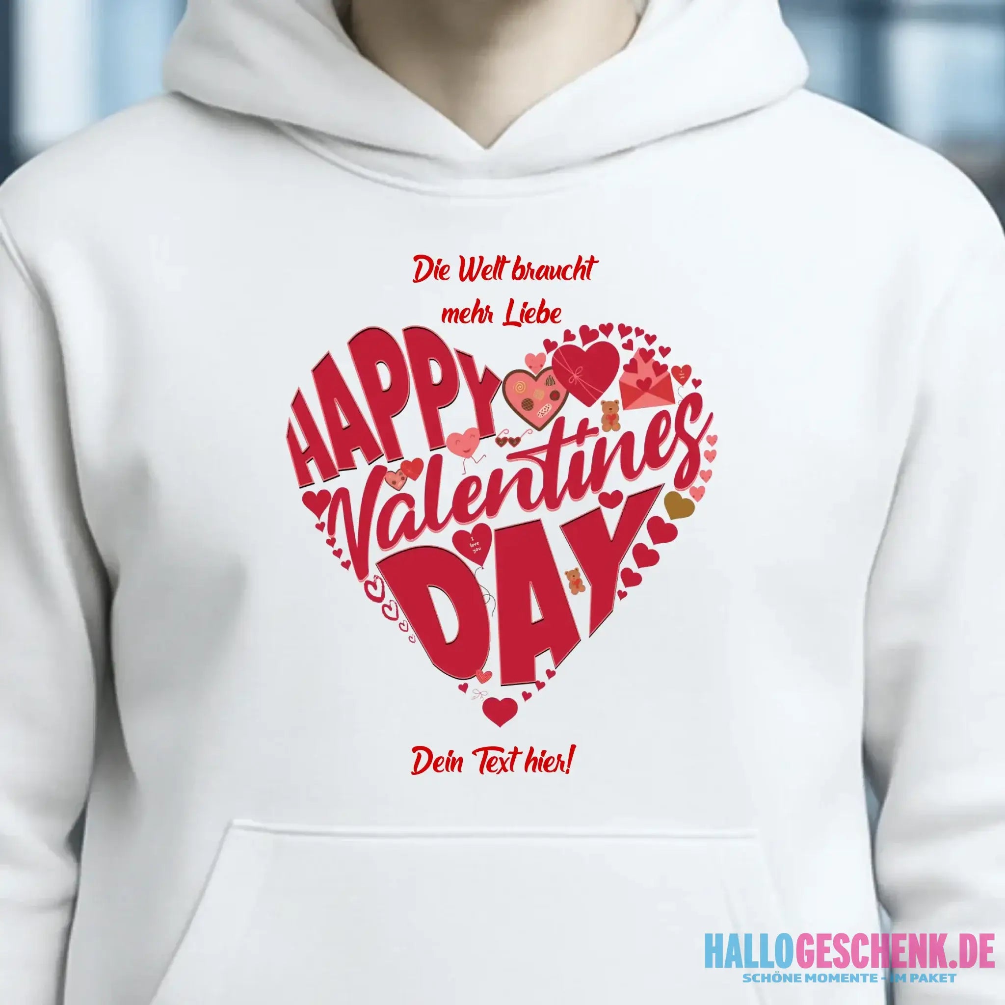 Valentinstag • Herz • Unisex Premium Hoodie XS-5XL aus Bio-Baumwolle für Damen & Herren