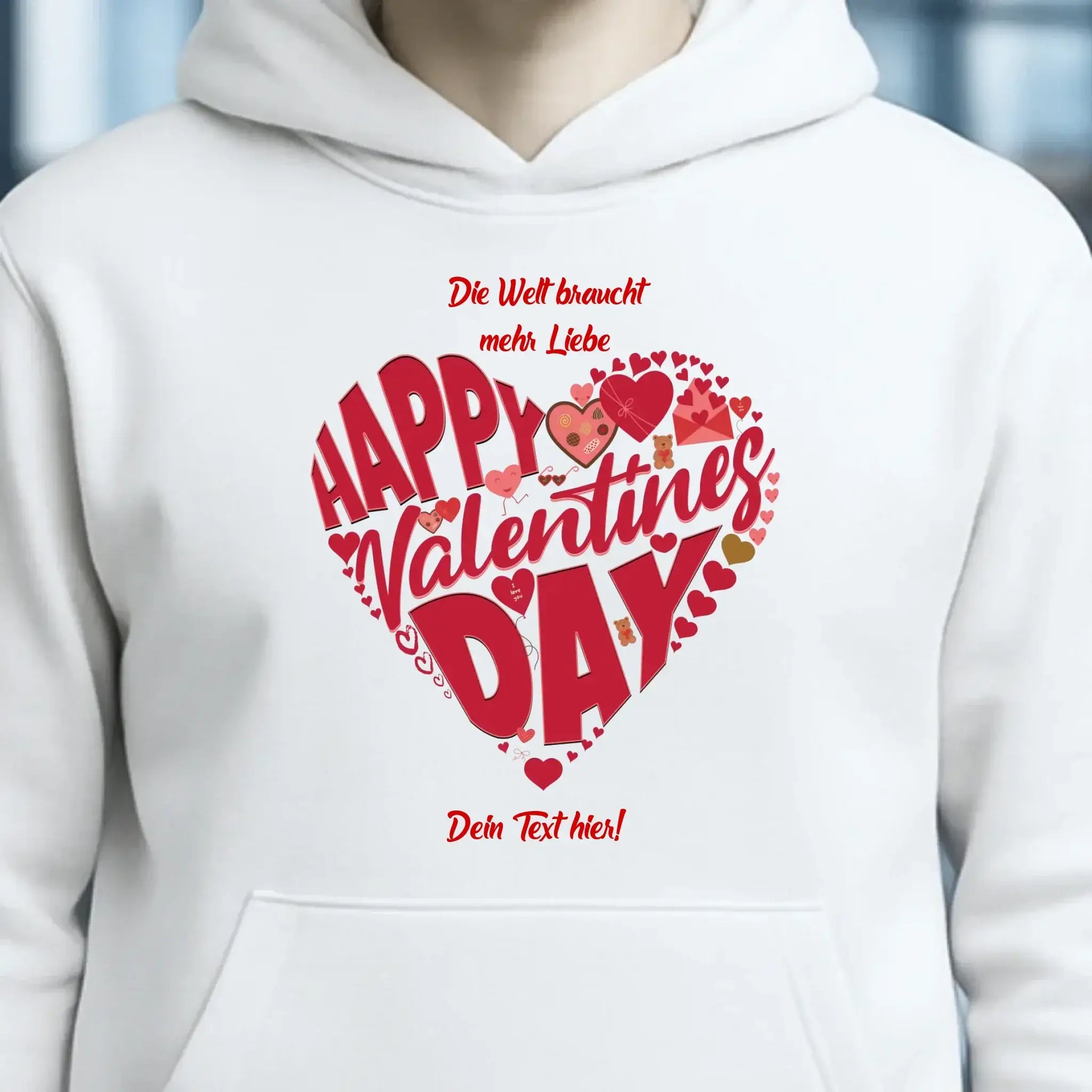 Valentinstag • Herz • Unisex Premium Hoodie XS-5XL aus Bio-Baumwolle für Damen & Herren