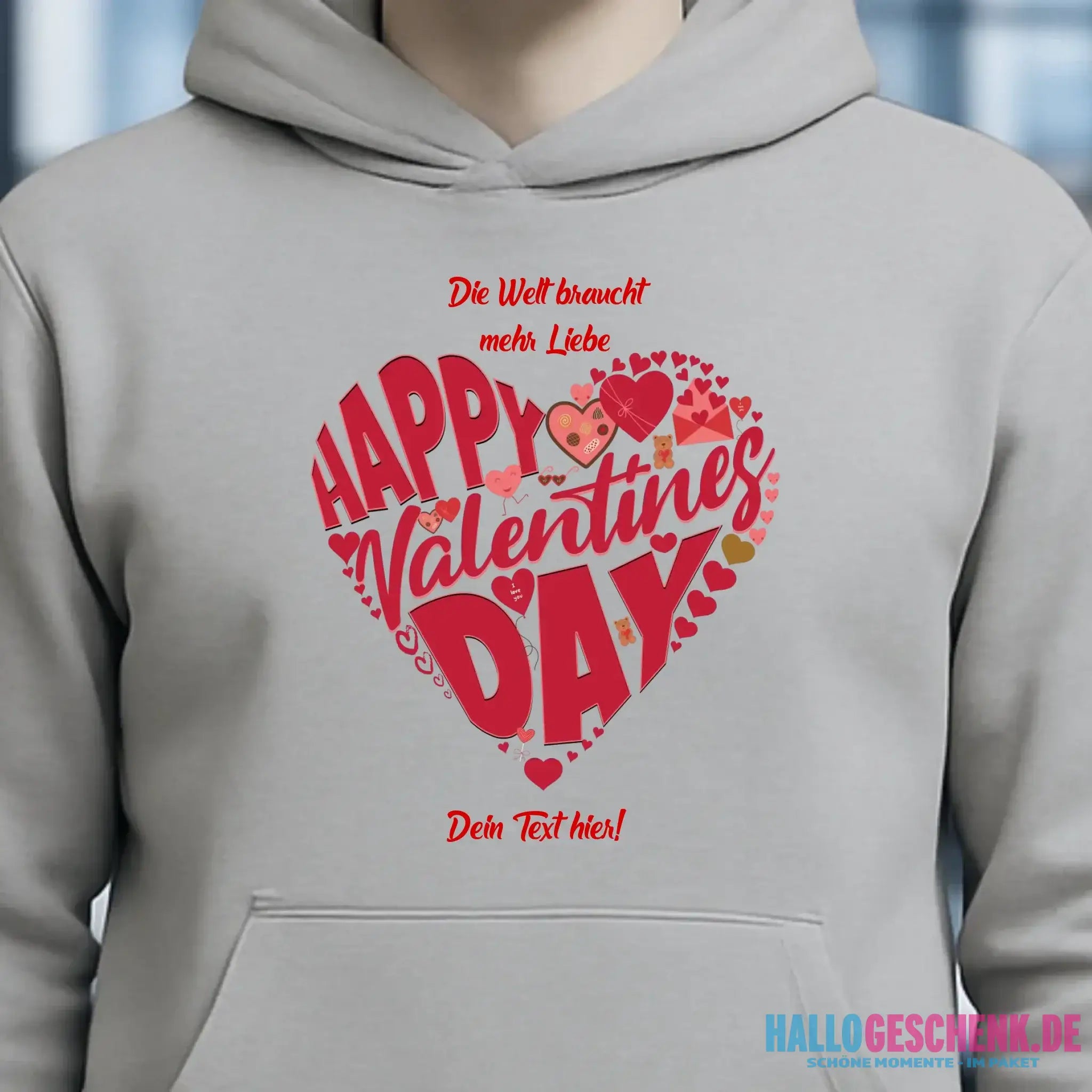 Valentinstag • Herz • Unisex Premium Hoodie XS-5XL aus Bio-Baumwolle für Damen & Herren
