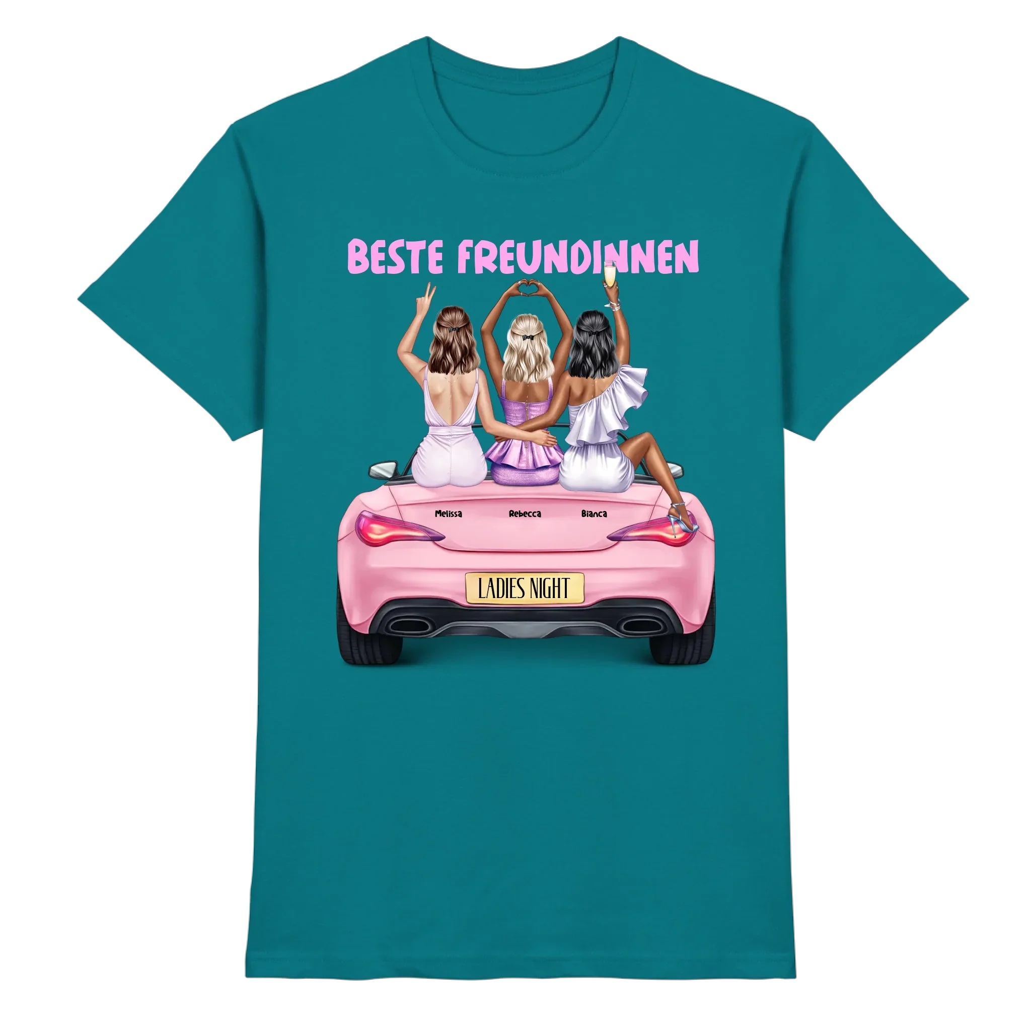 Vegas Girls: 1-3 Girls • mehrere Artikel • ’Statement-Collection’ • Wunschtext • personalisierte Figuren - Premium