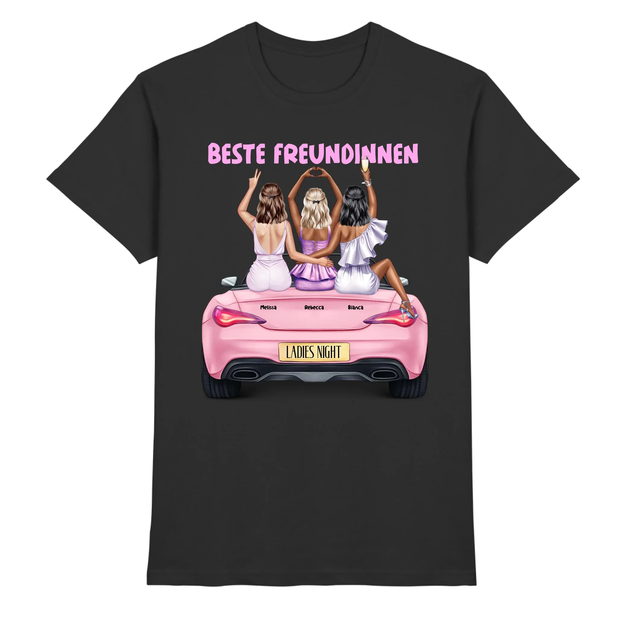 Vegas Girls: 1-3 Girls • mehrere Artikel • ’Statement-Collection’ • Wunschtext • personalisierte Figuren - Premium