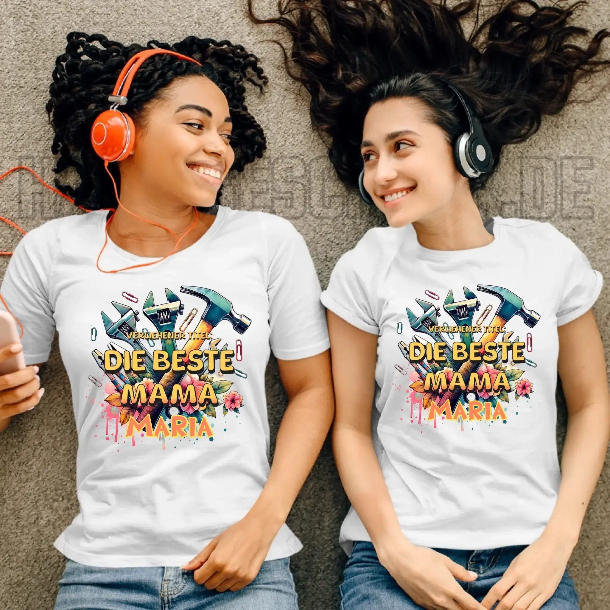 Verliehener Titel: Beste Mama • Ladies Premium T-Shirt XS-2XL aus Bio-Baumwolle für Damen • Exklusivdesign • personalisiert
