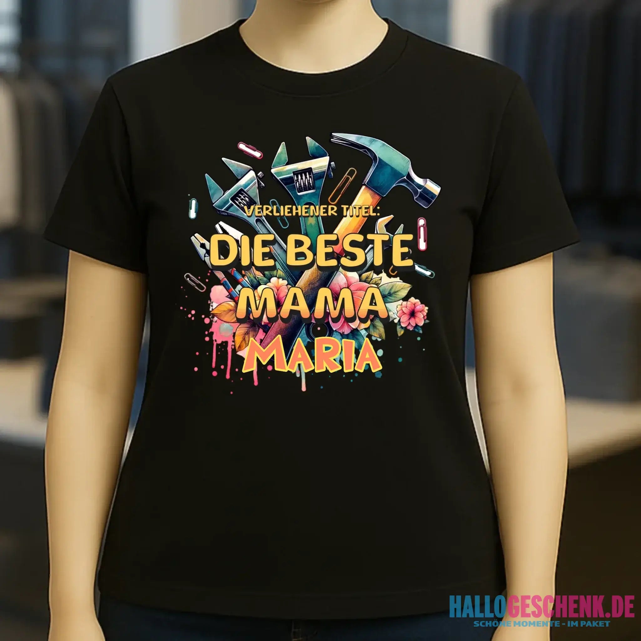 Verliehener Titel: Beste Mama • Ladies Premium T-Shirt XS-2XL aus Bio-Baumwolle für Damen • Exklusivdesign • personalisiert