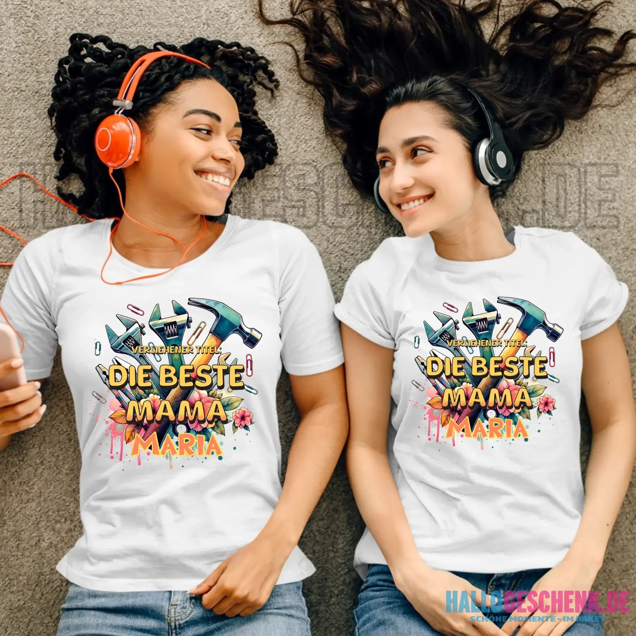 Verliehener Titel: Beste Mama • Ladies Premium T-Shirt XS-2XL aus Bio-Baumwolle für Damen • Exklusivdesign • personalisiert