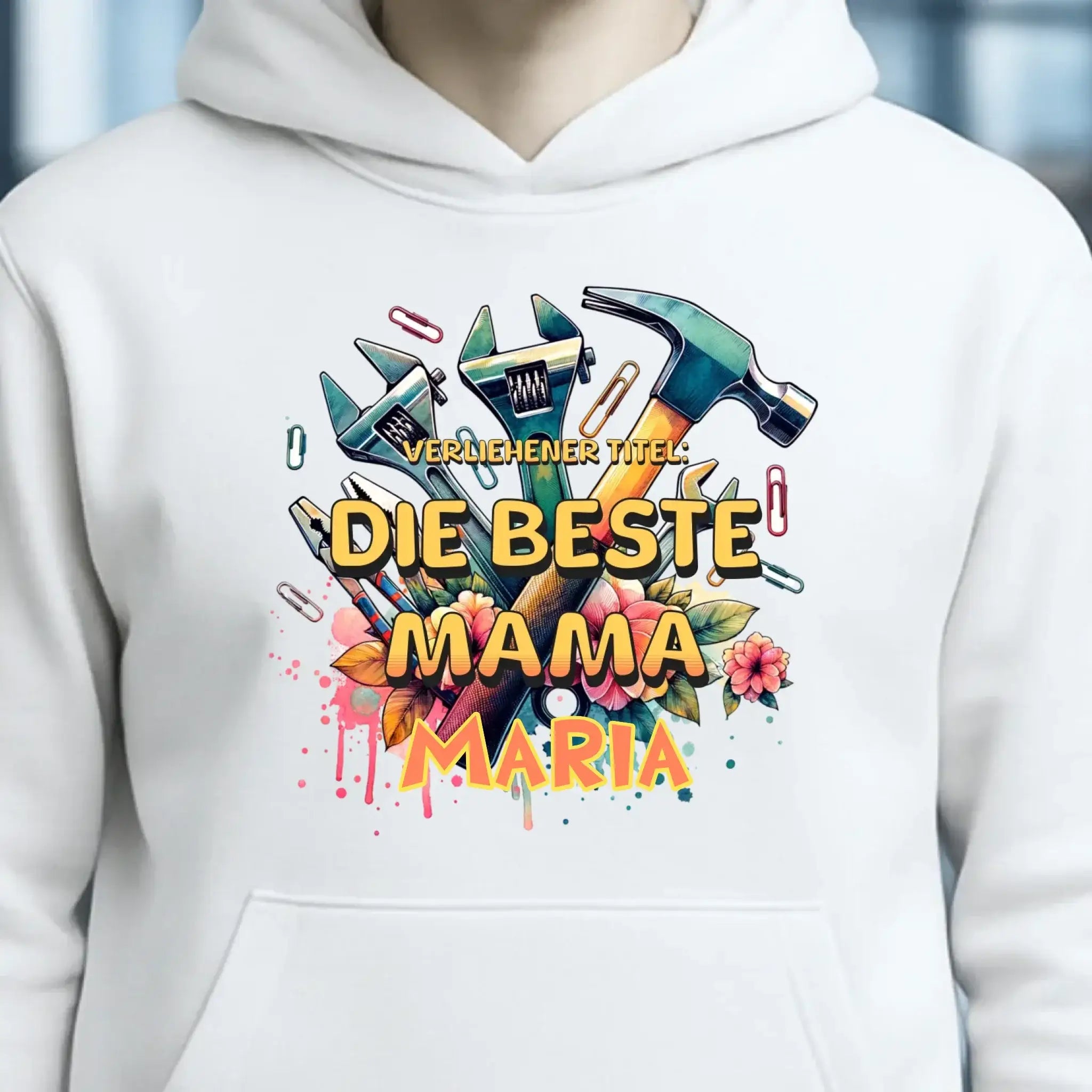 Verliehener Titel: Beste Mama + Wunschtext • Unisex Premium Hoodie XS-5XL aus Bio-Baumwolle für Damen & Herren • Exklusivdesign • personalisiert