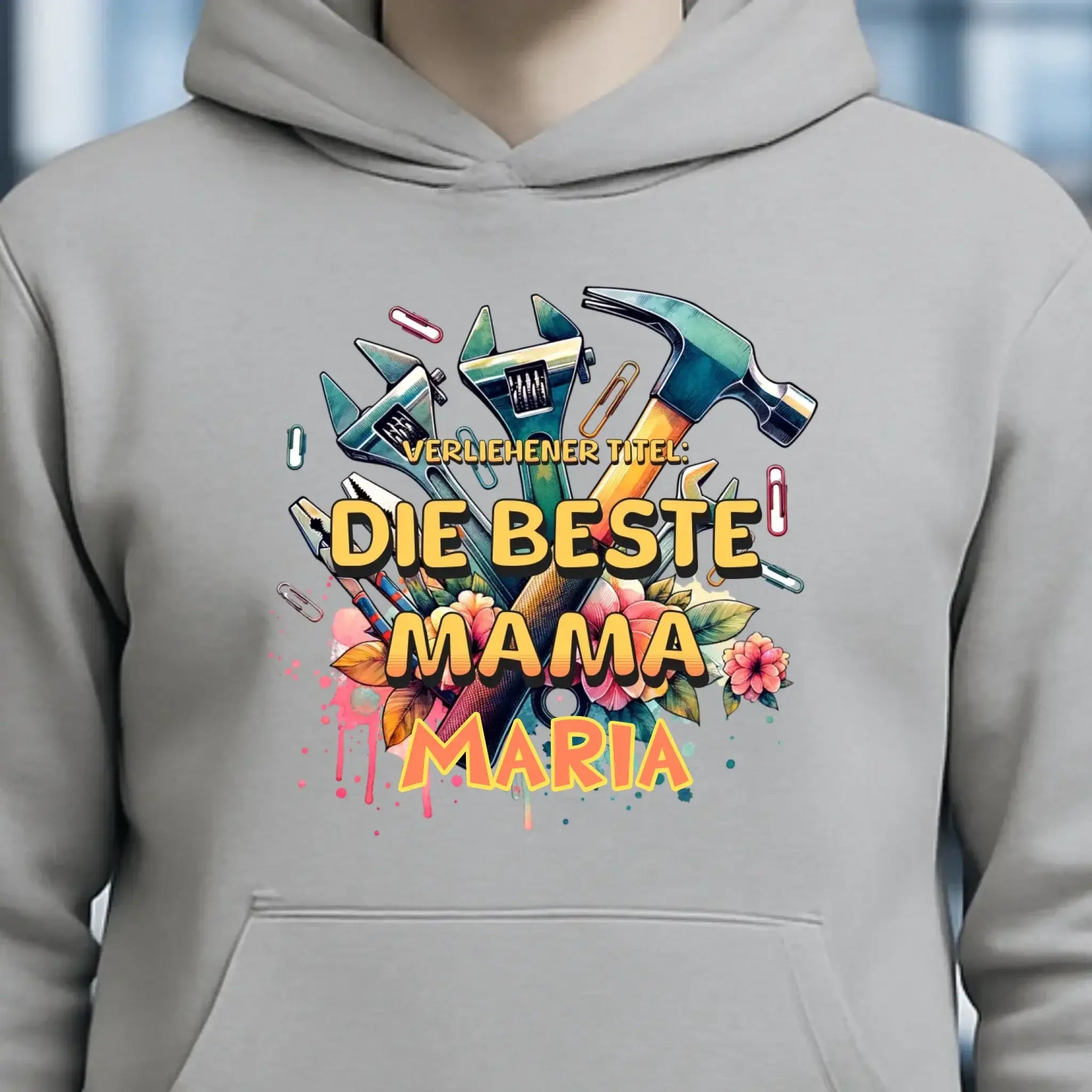Verliehener Titel: Beste Mama + Wunschtext • Unisex Premium Hoodie XS-5XL aus Bio-Baumwolle für Damen & Herren • Exklusivdesign • personalisiert