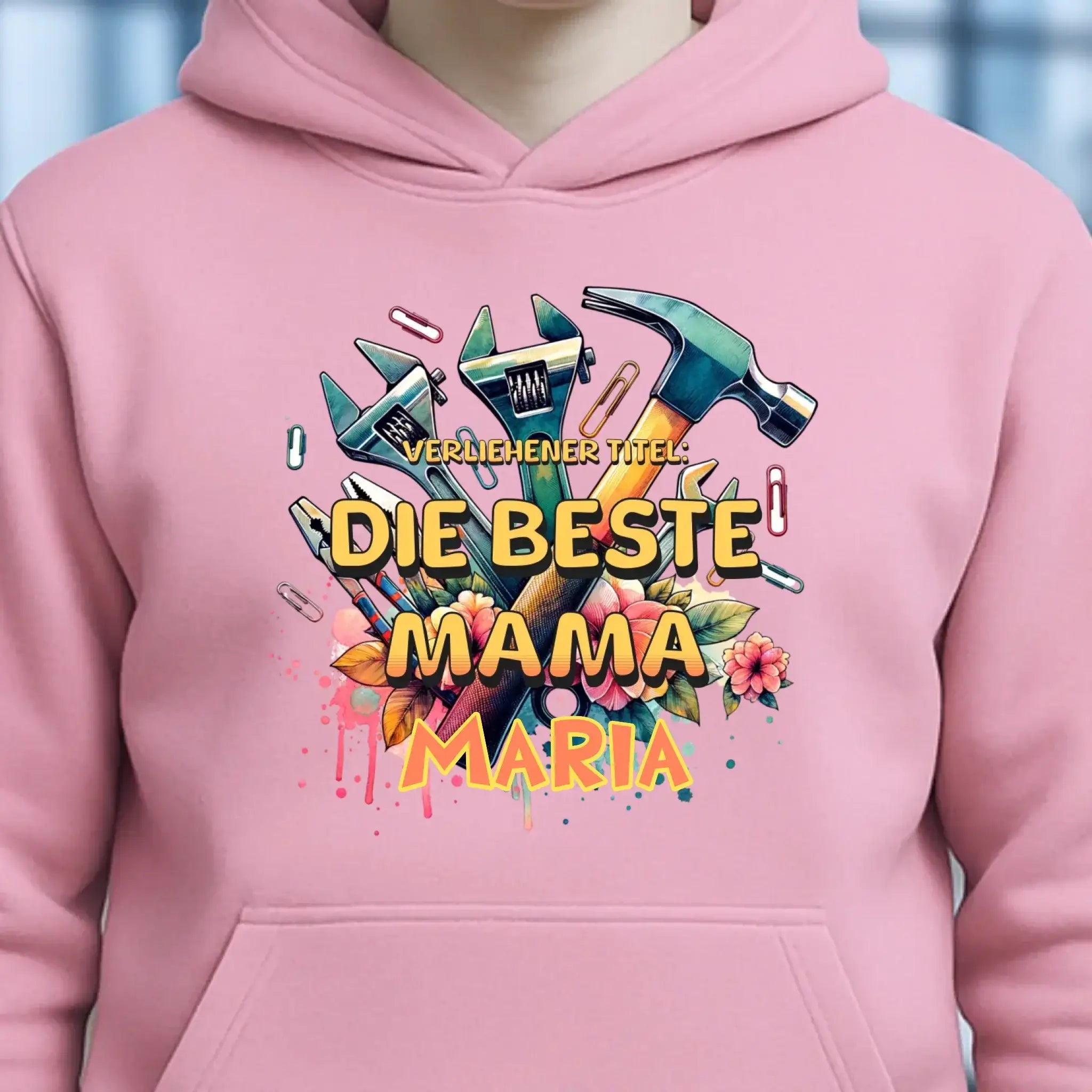 Verliehener Titel: Beste Mama + Wunschtext • Unisex Premium Hoodie XS-5XL aus Bio-Baumwolle für Damen & Herren • Exklusivdesign • personalisiert