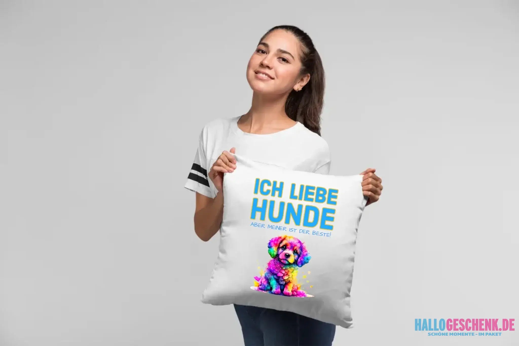 WÄHLE DEN HUND - Kissen 40x40 cm • personalisiert