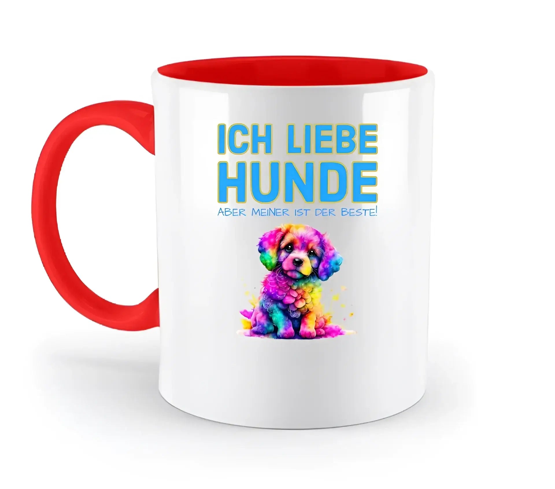 "WÄHLE DEN HUND" • zweifarbige Tasse • personalisiert