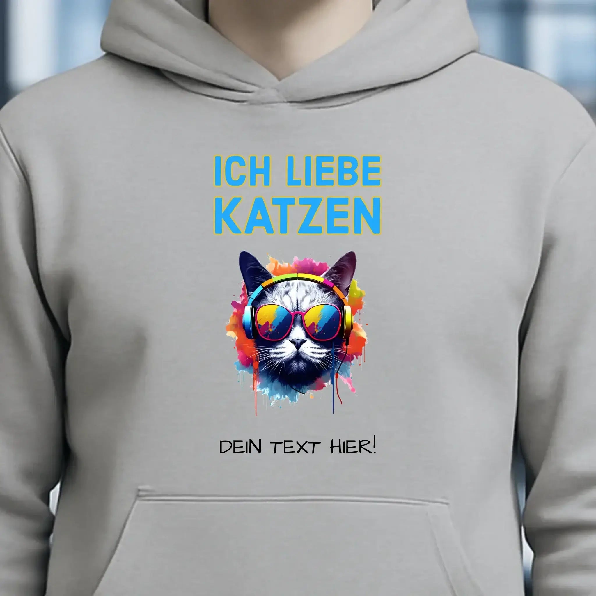 Wähle die Katze mit Motivauswahl + Text • Unisex Premium Hoodie XS-5XL aus Bio-Baumwolle für Damen & Herren • Exklusivdesign • personalisiert