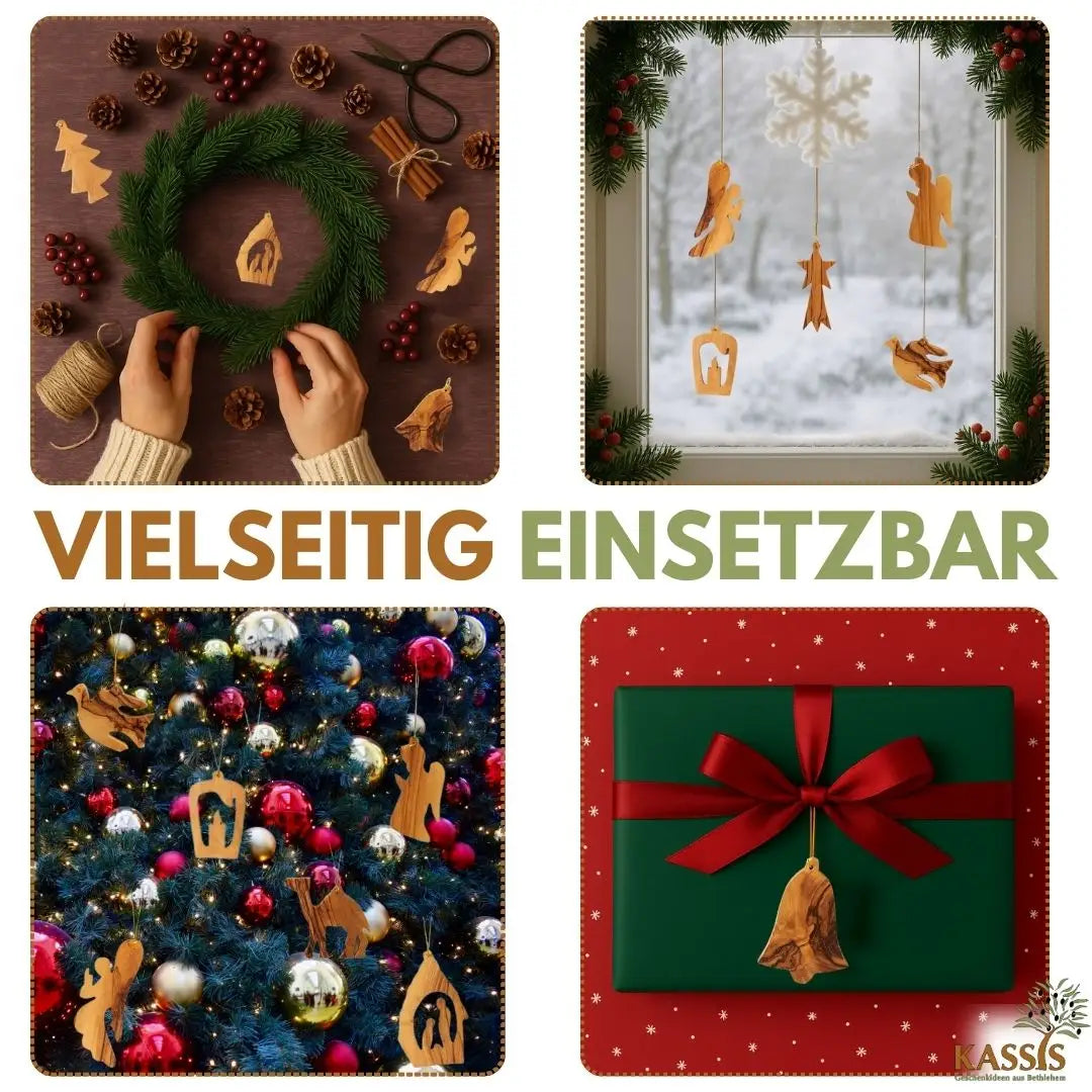 Weihnachtsdeko Baumschmuck Anhänger 10er Set - Weihnachtsdeko