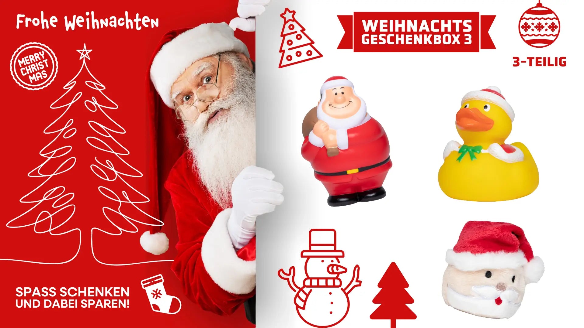 Weihnachtsgeschenkbox 3 (3-teilig) • Mixed • Weihnachtsgeschenk - Weihnachtsgeschenke