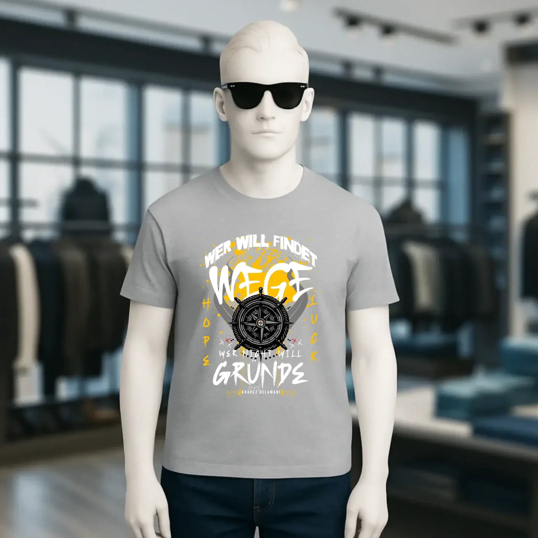 Wer will findet Wege • Unisex T-Shirt für Damen & Herren • Bio • personalisiert