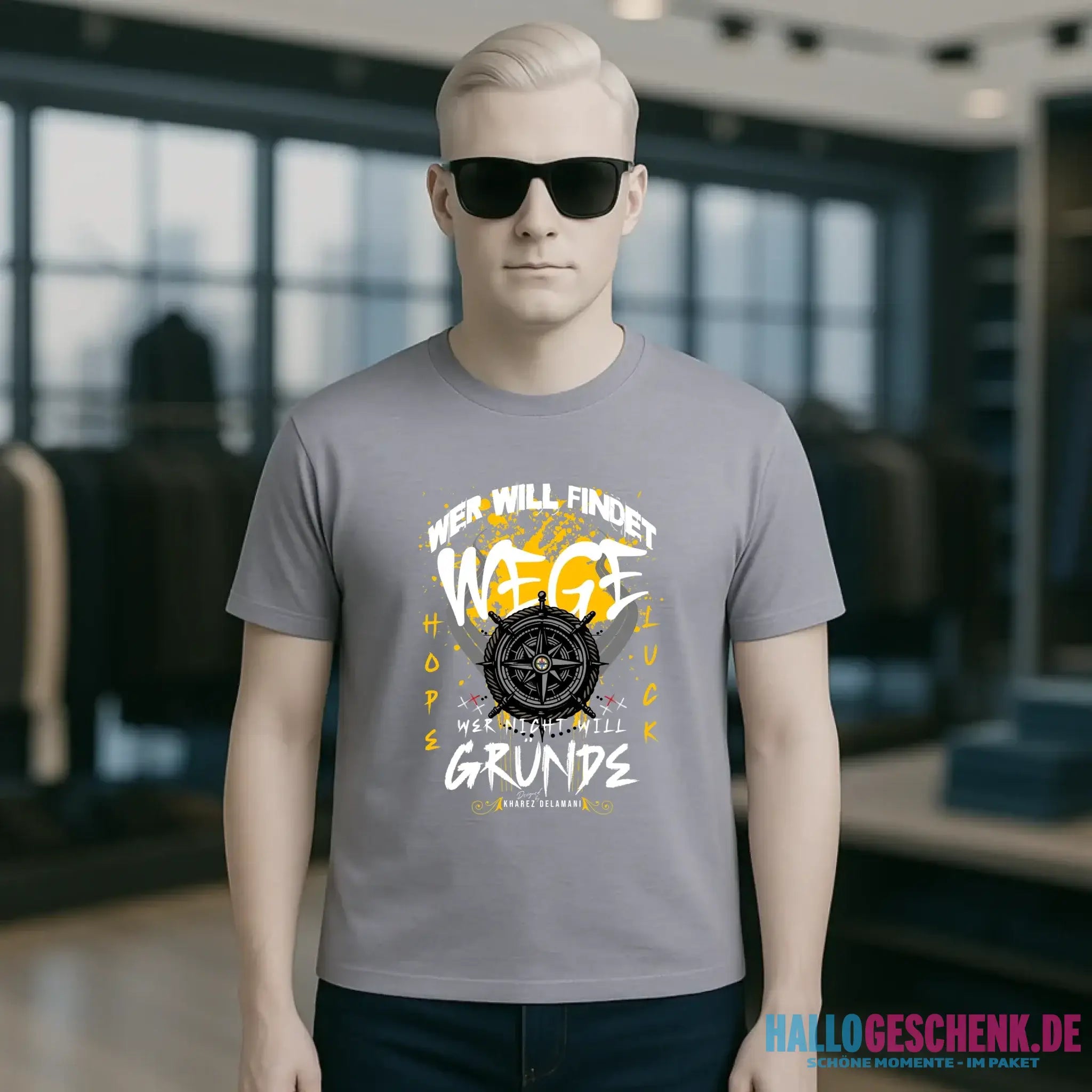 Wer will findet Wege • Unisex T-Shirt für Damen & Herren • Bio • personalisiert