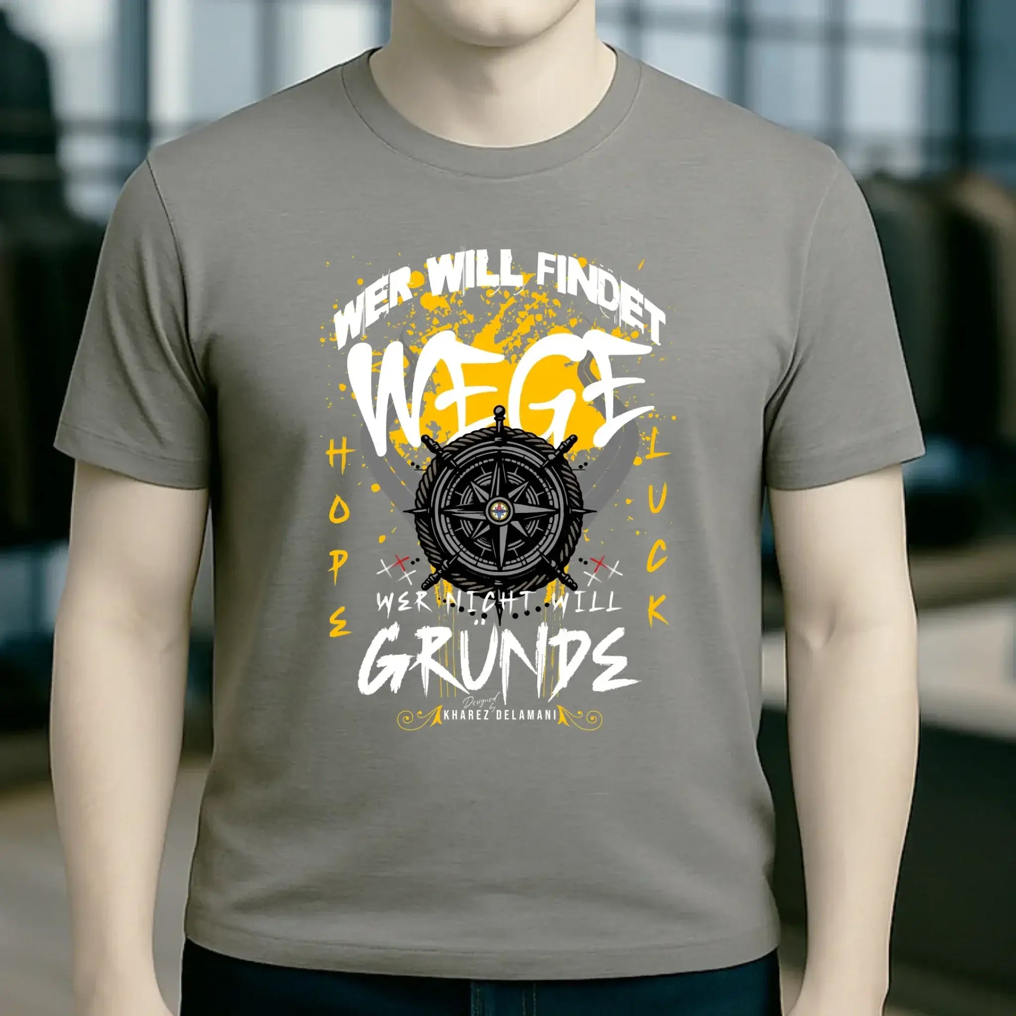 Wer will findet Wege • Unisex T-Shirt für Damen & Herren • Bio • personalisiert