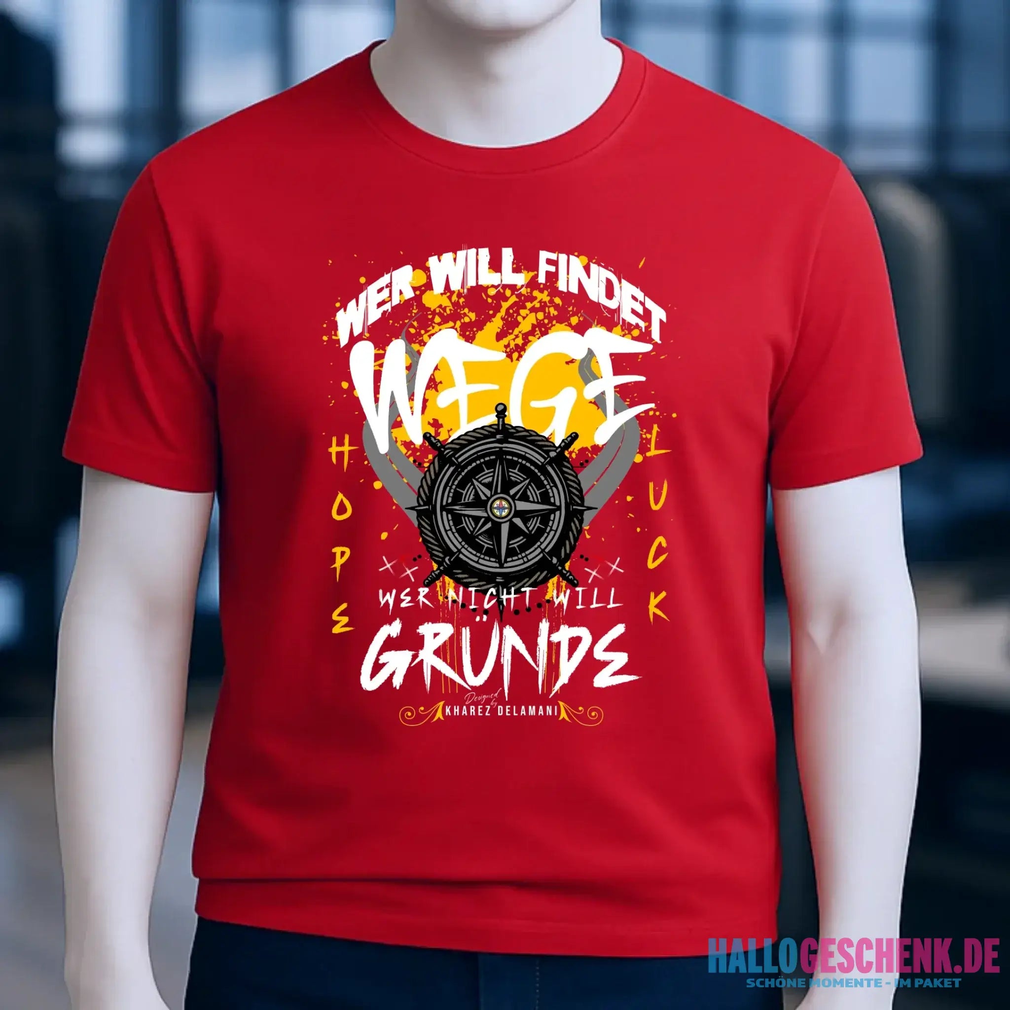 Wer will findet Wege • Unisex T-Shirt für Damen & Herren • Bio • personalisiert