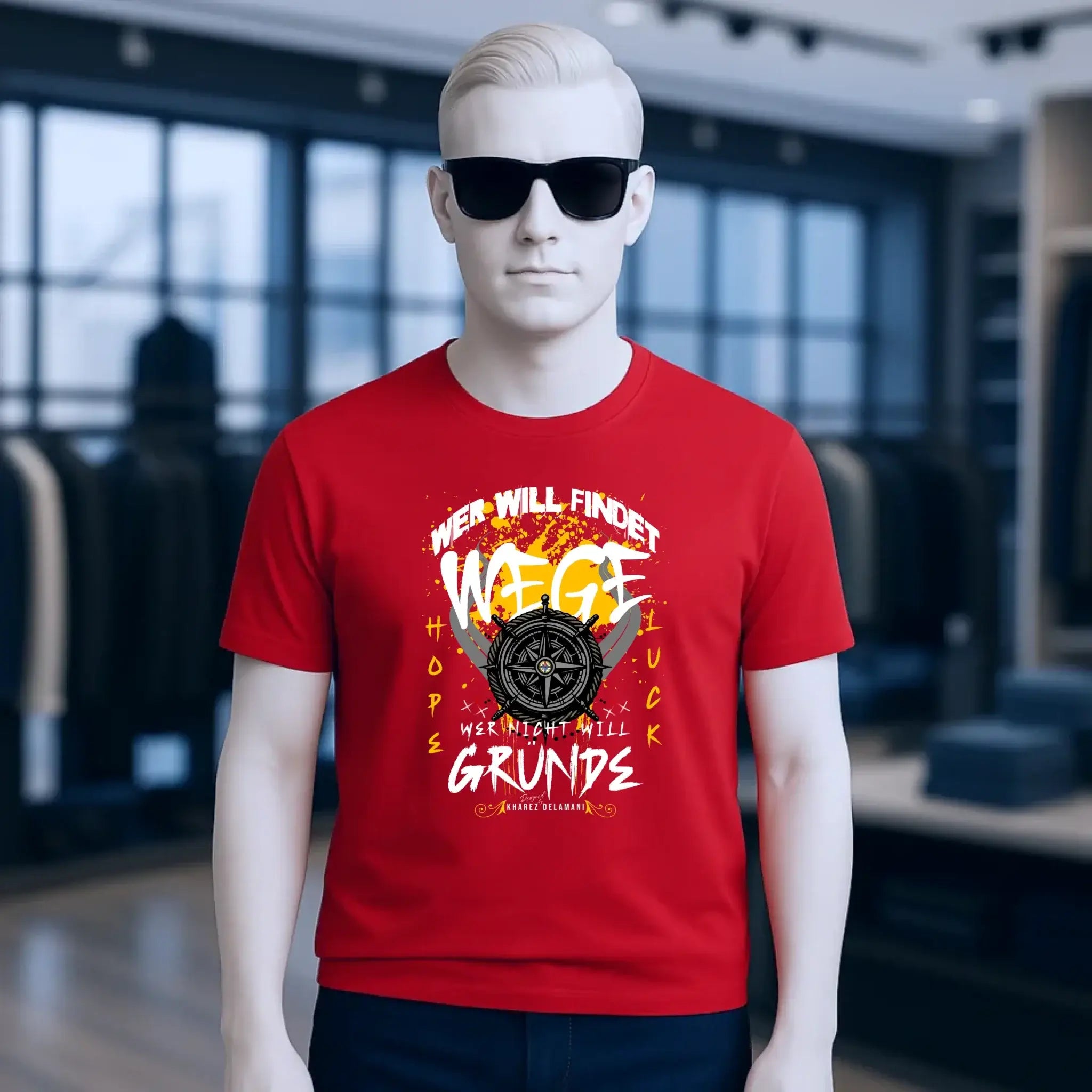 Wer will findet Wege • Unisex T-Shirt für Damen & Herren • Bio • personalisiert