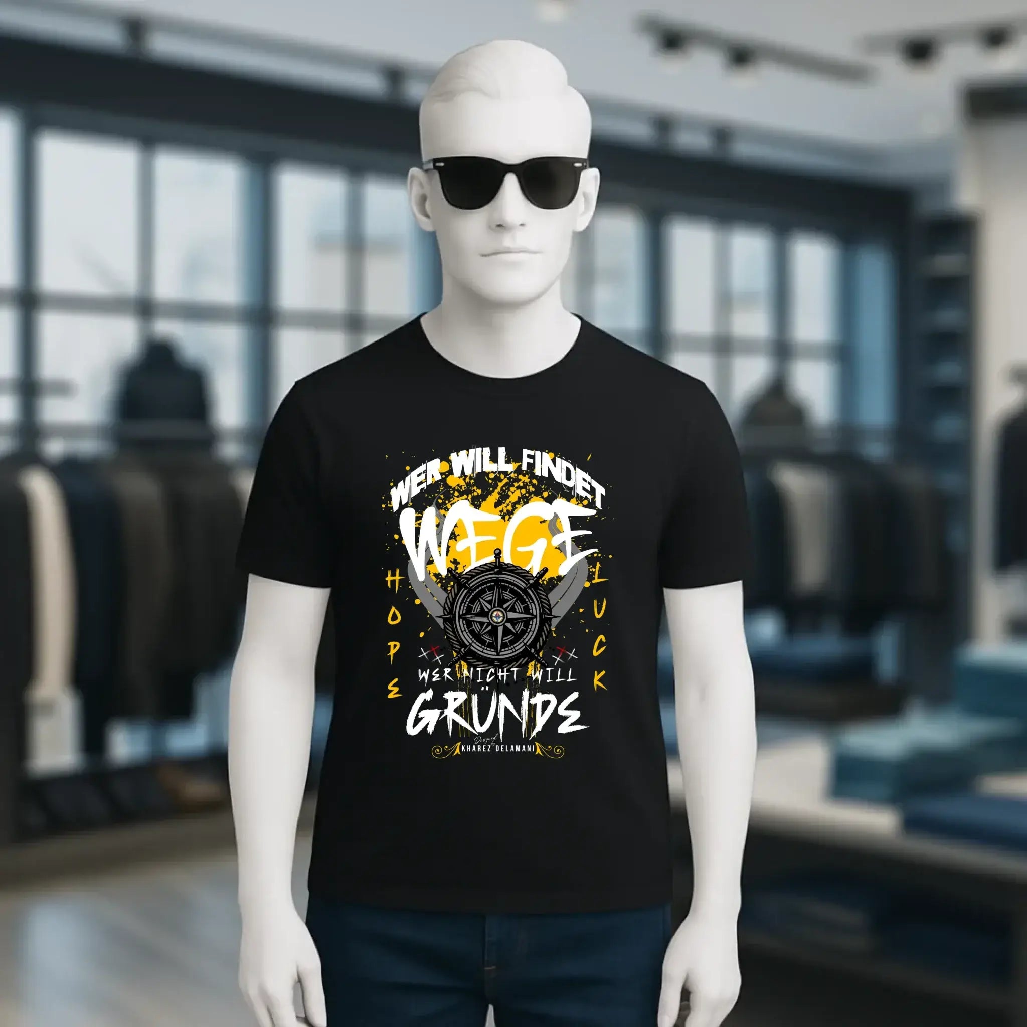 Wer will findet Wege • Unisex T-Shirt für Damen & Herren • Bio • personalisiert