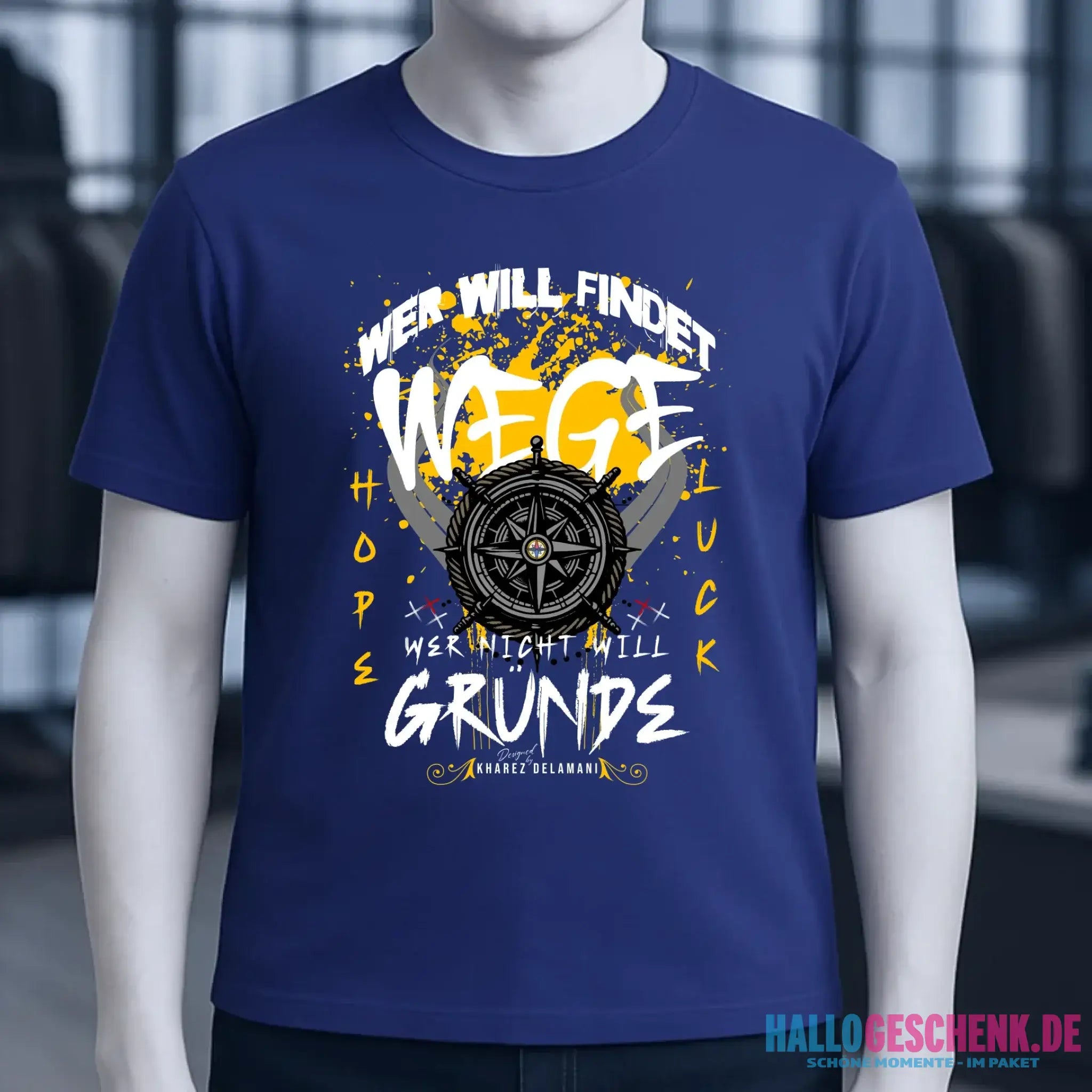 Wer will findet Wege • Unisex T-Shirt für Damen & Herren • Bio • personalisiert