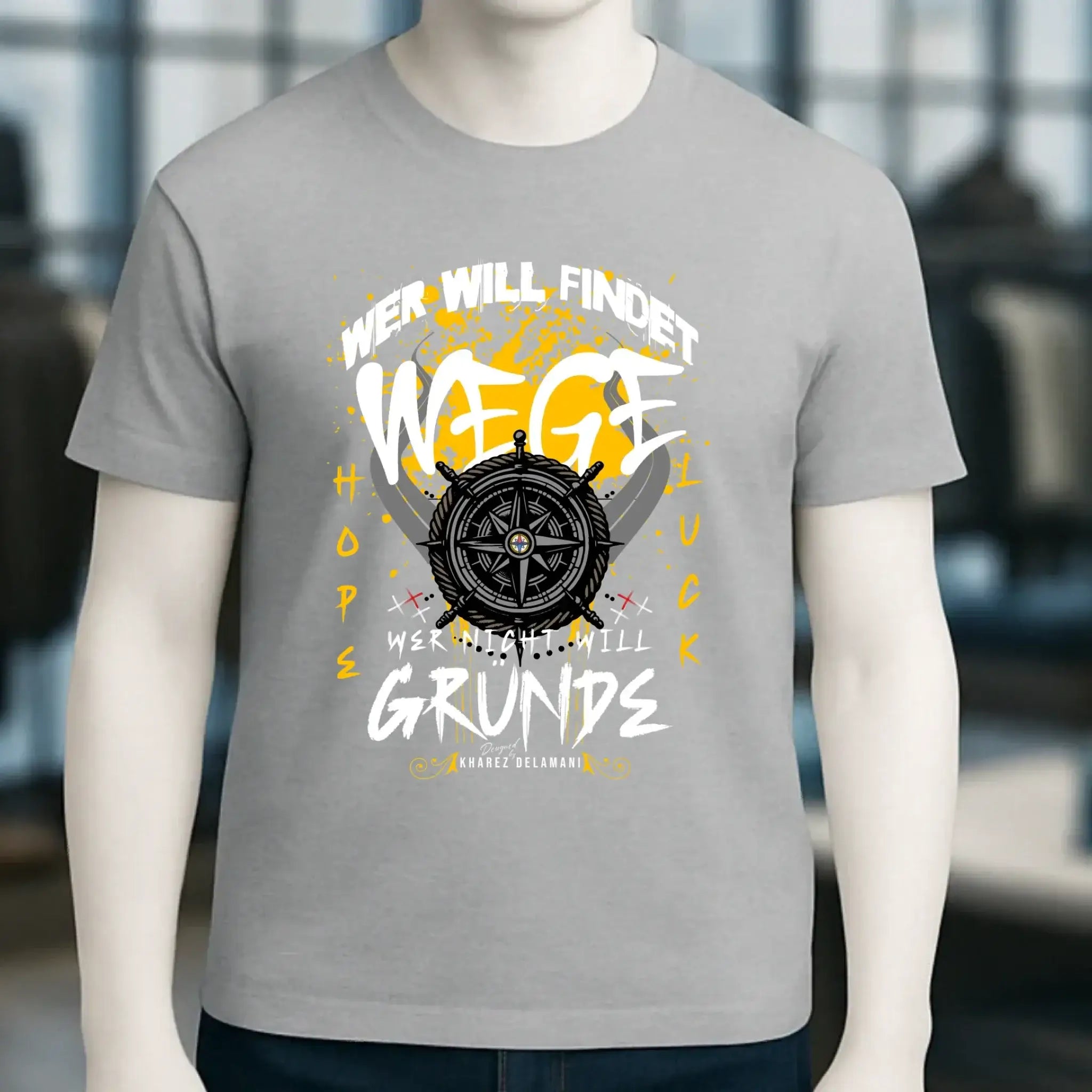 Wer will findet Wege • Unisex T-Shirt für Damen & Herren • Bio • personalisiert