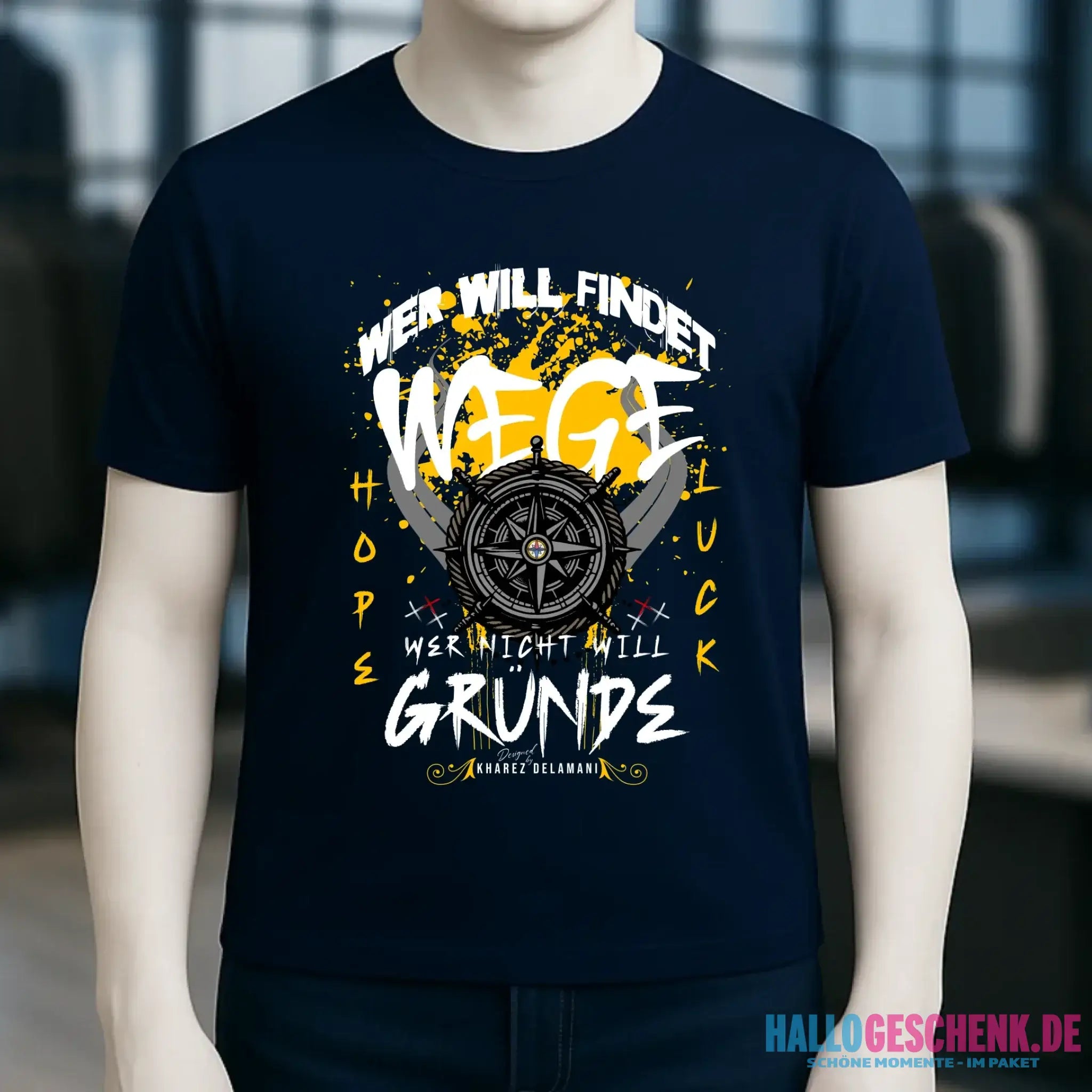 Wer will findet Wege • Unisex T-Shirt für Damen & Herren • Bio • personalisiert